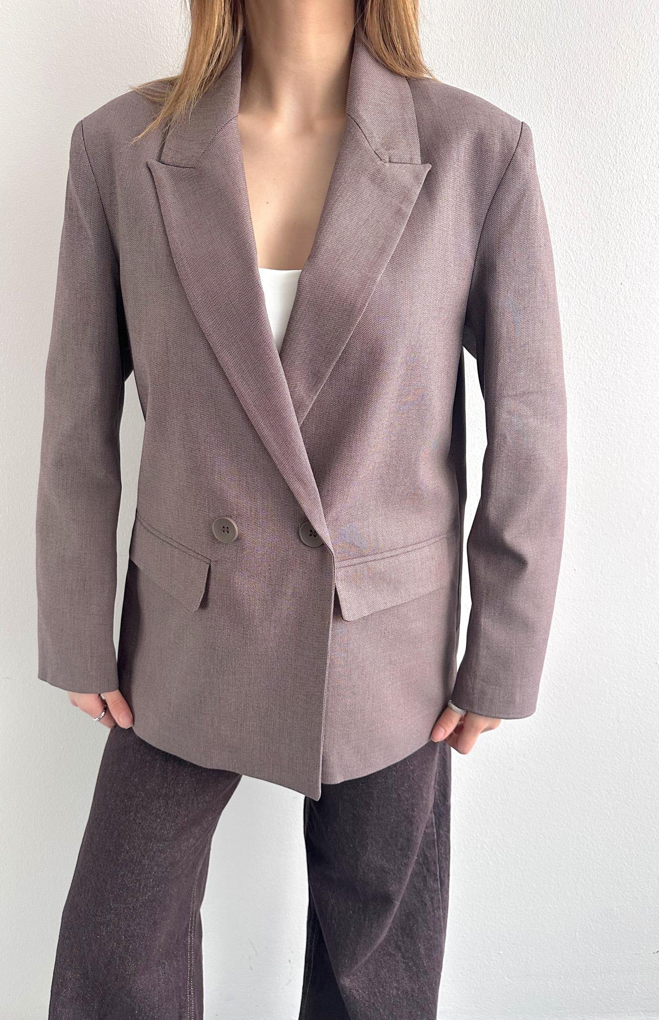 Blazer Ceket KOYU VİZON