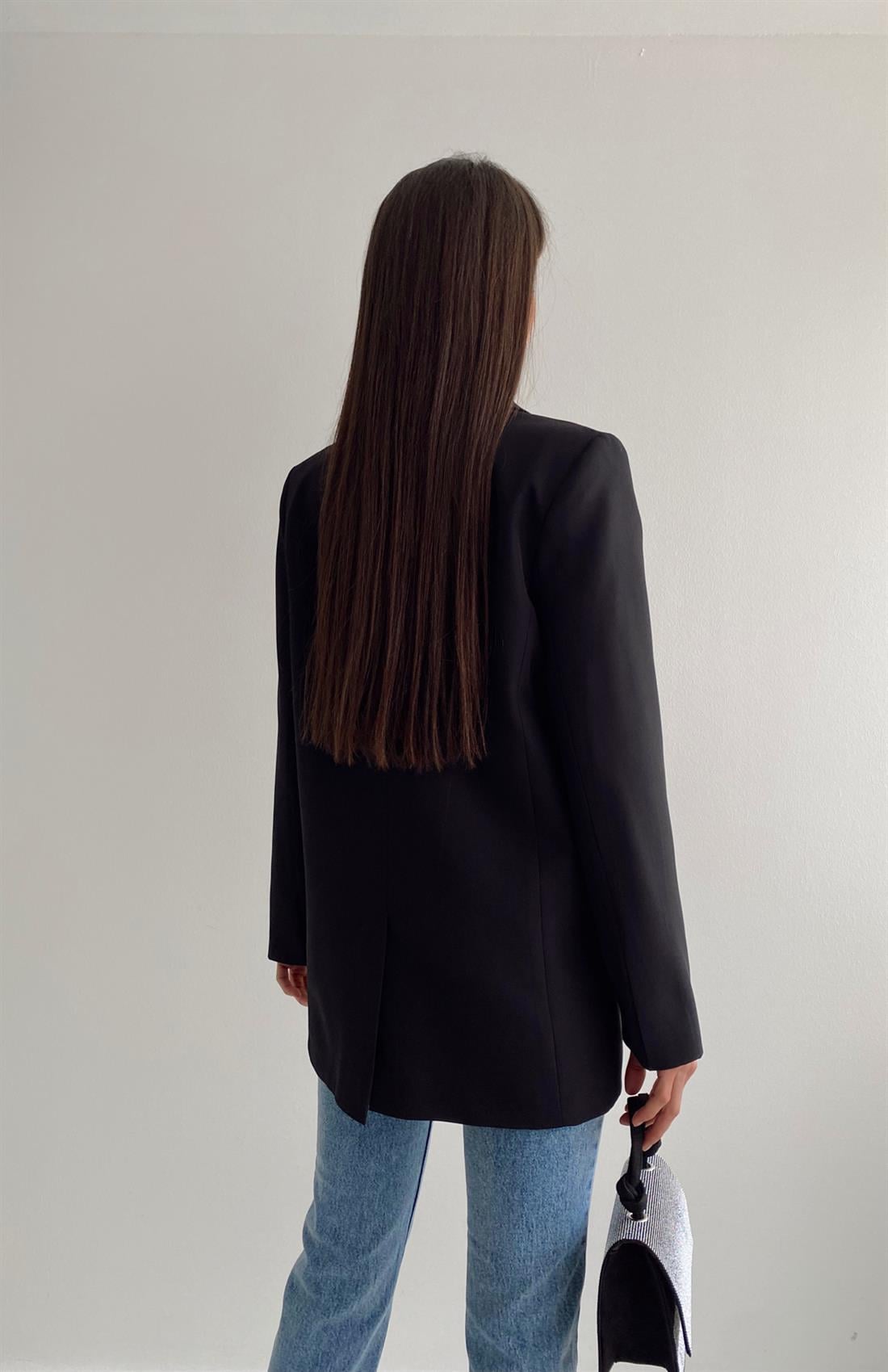 Oversize Blazer Ceket SİYAH