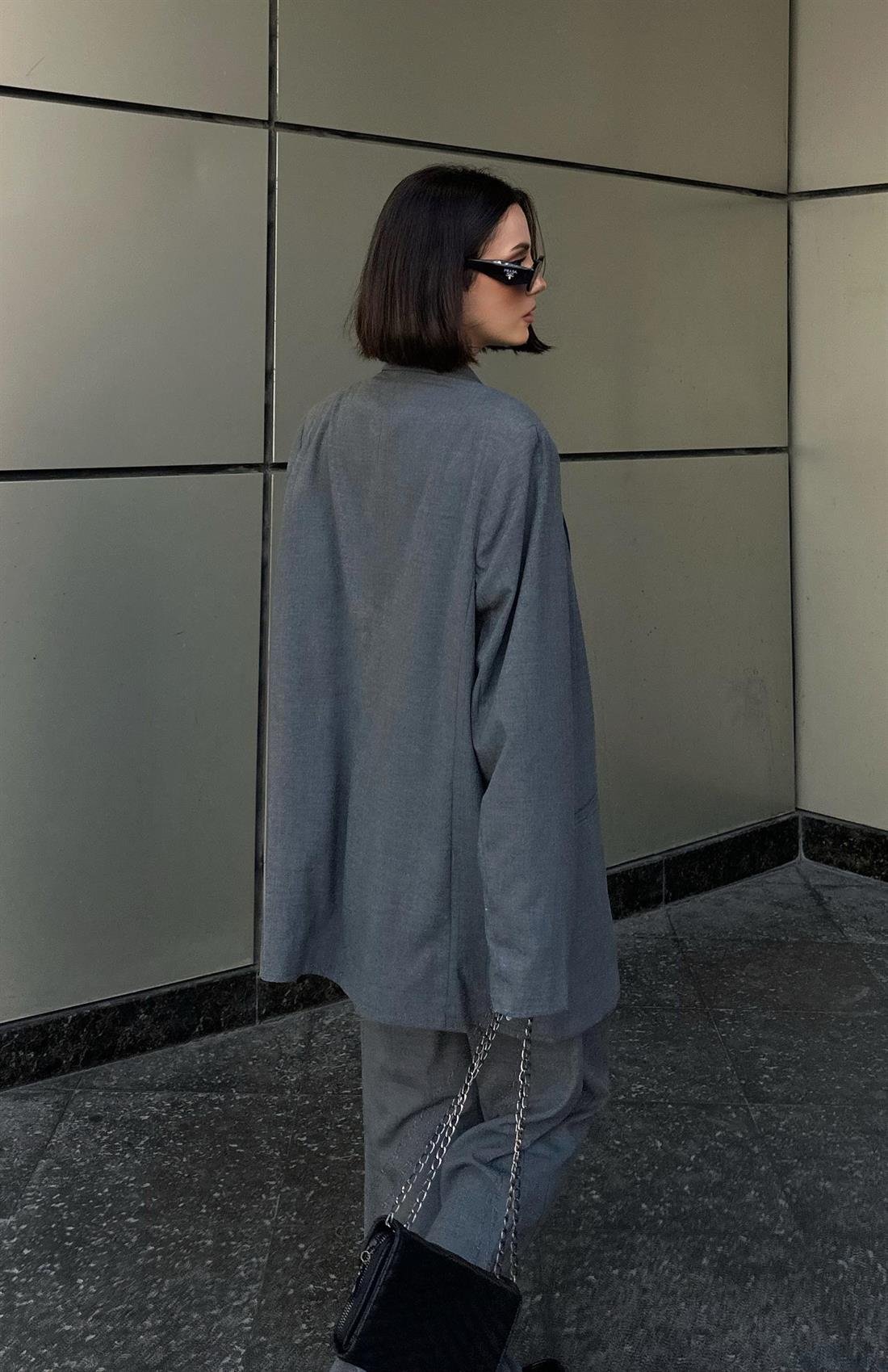 Oversize Ceket GRİ