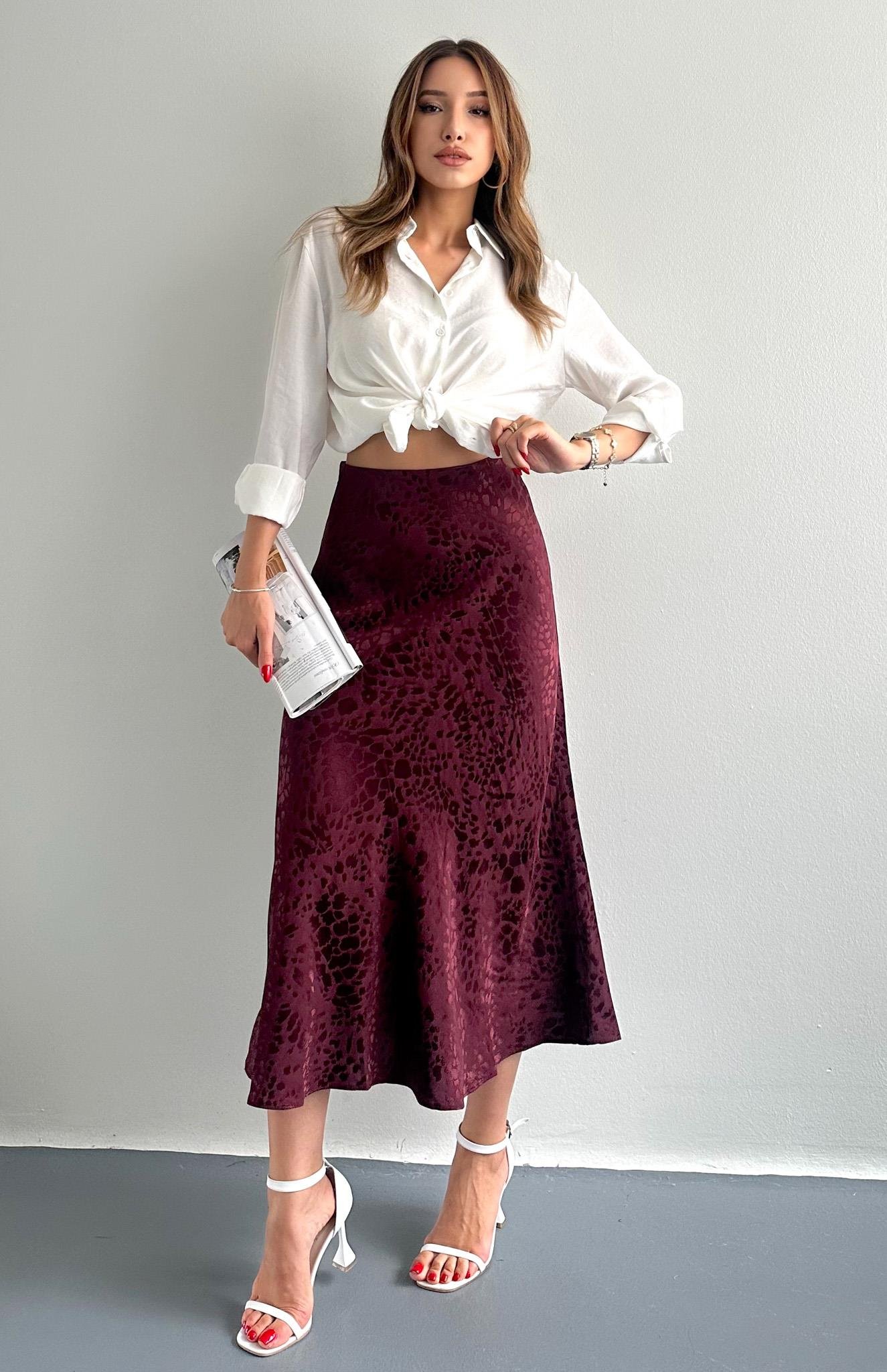 Leopar Desen Midboy Etek MÜRDÜM