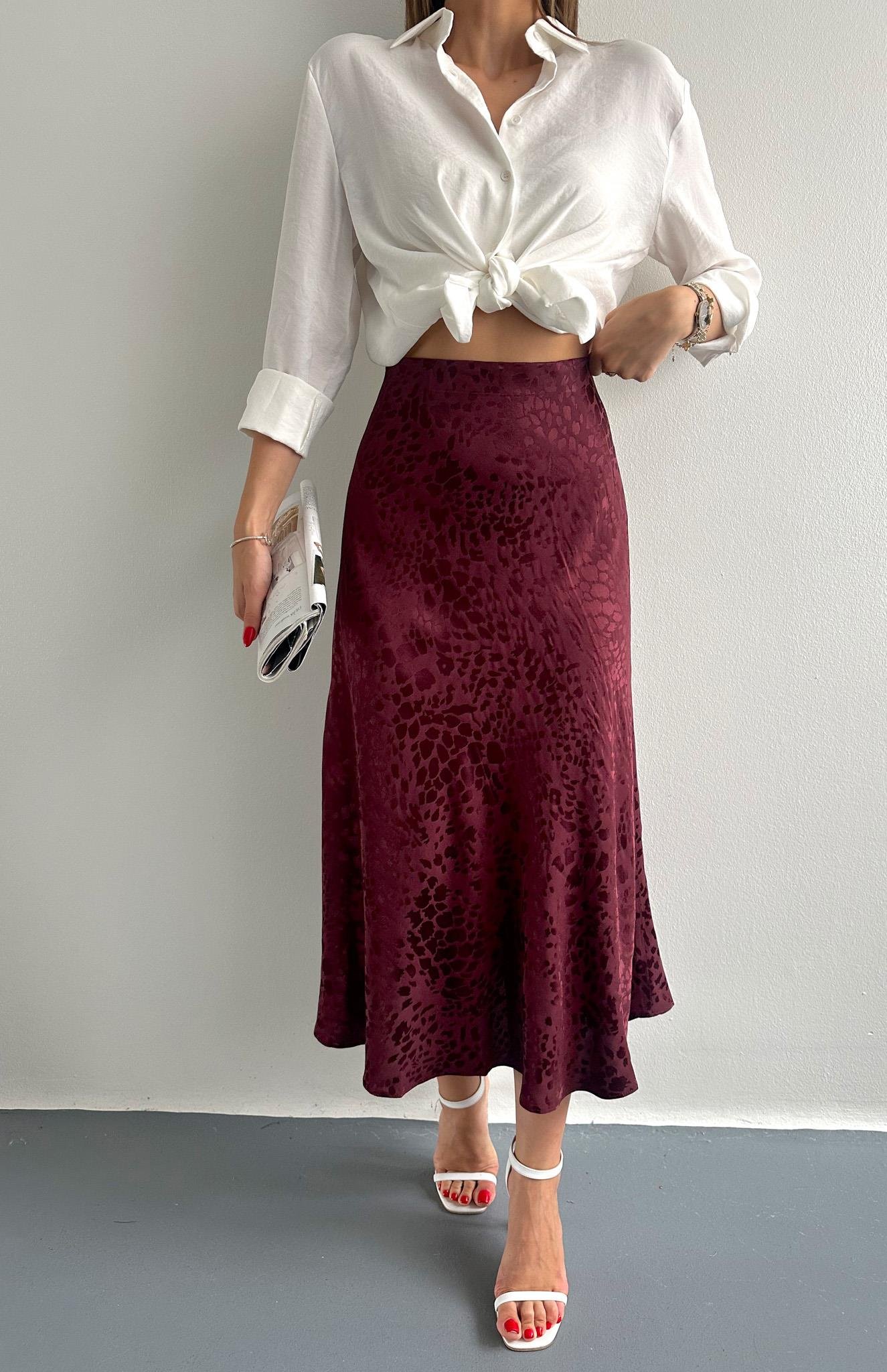 Leopar Desen Midboy Etek MÜRDÜM