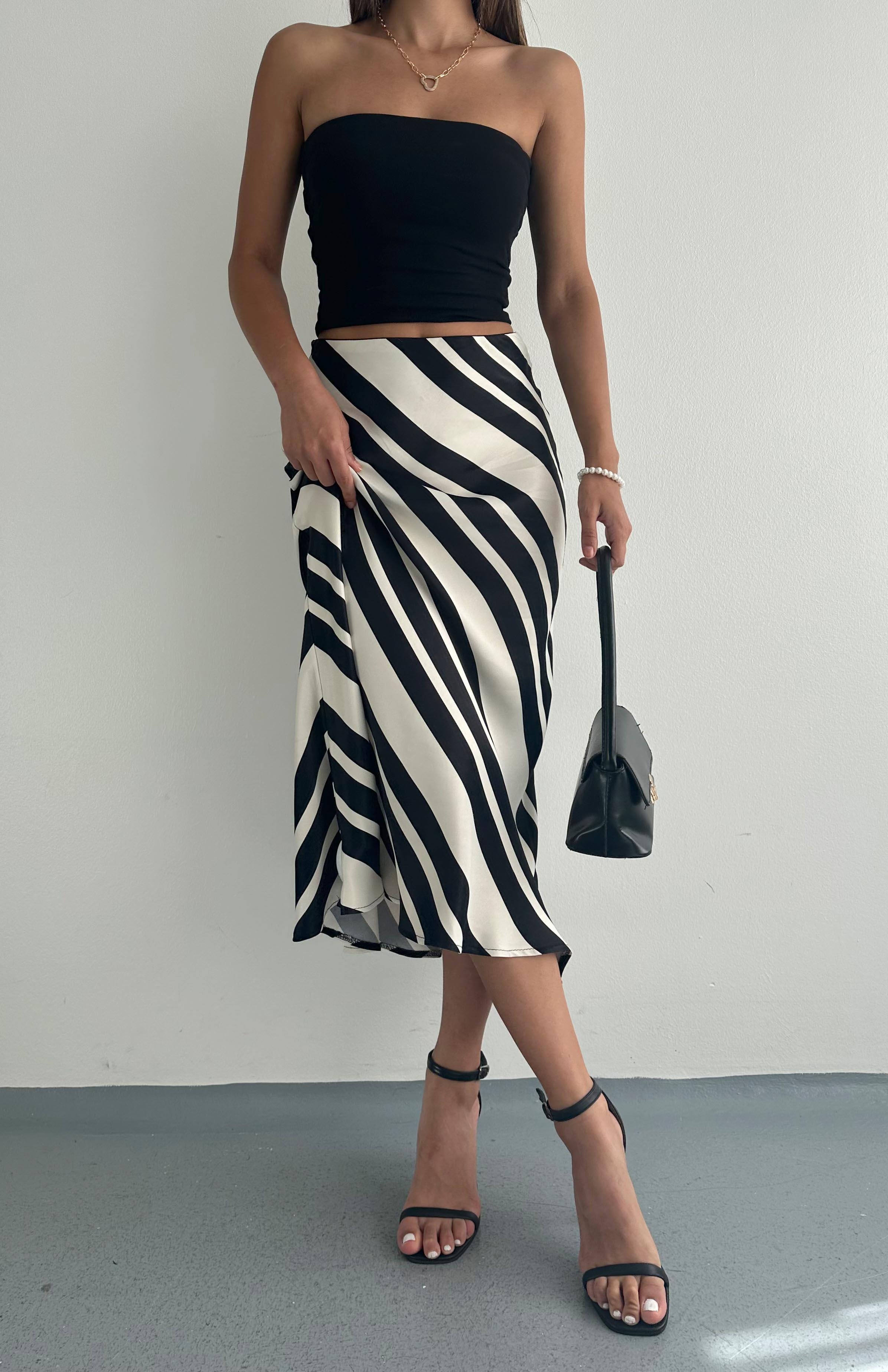 Zebra Desen Saten Etek EKRU