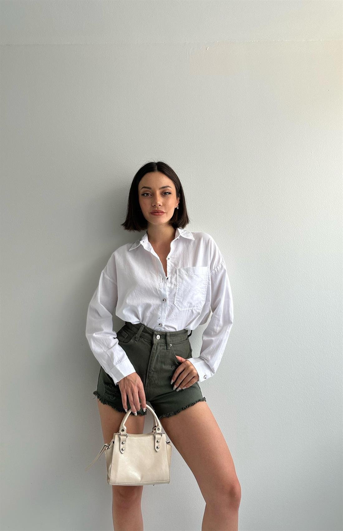 Basıc Gömlek BEYAZ