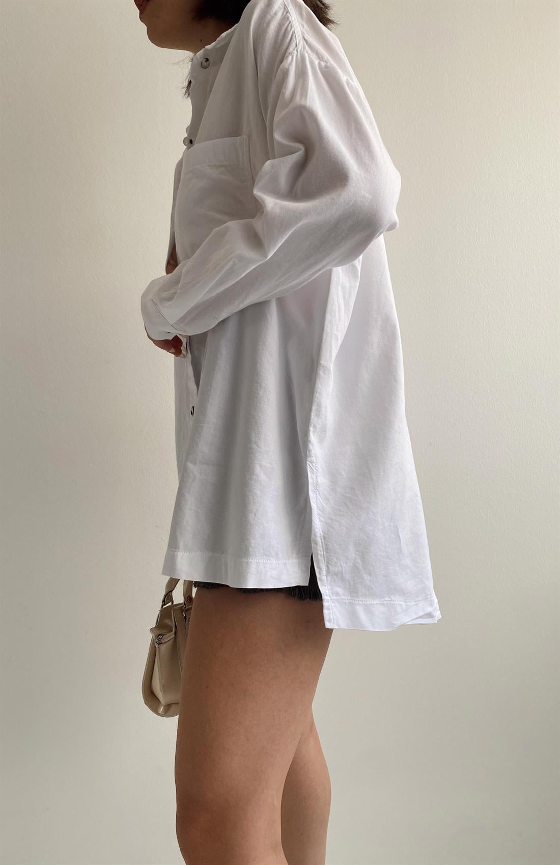 Basıc Gömlek BEYAZ