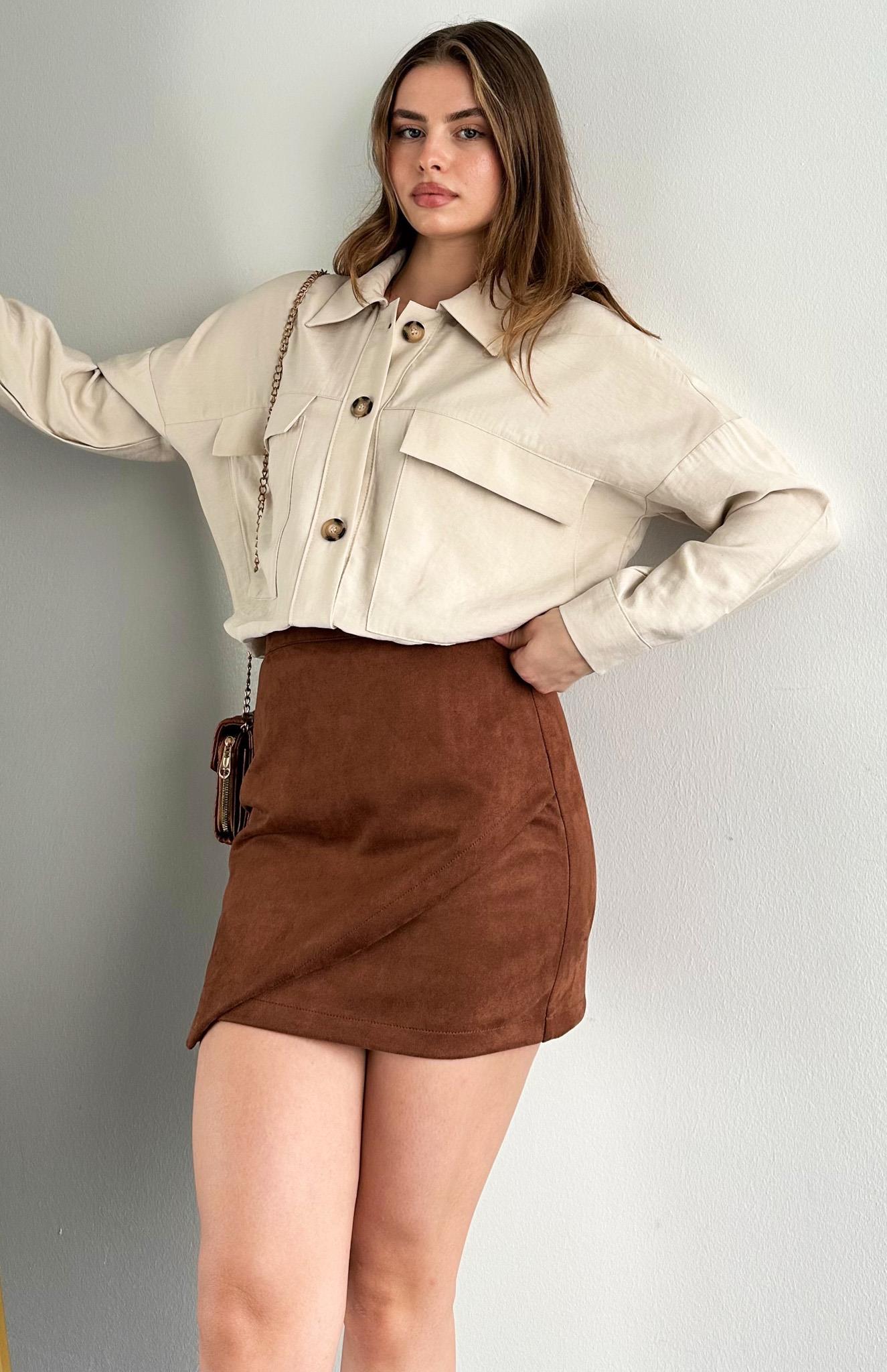 Biye Garnili Gömlek BEJ