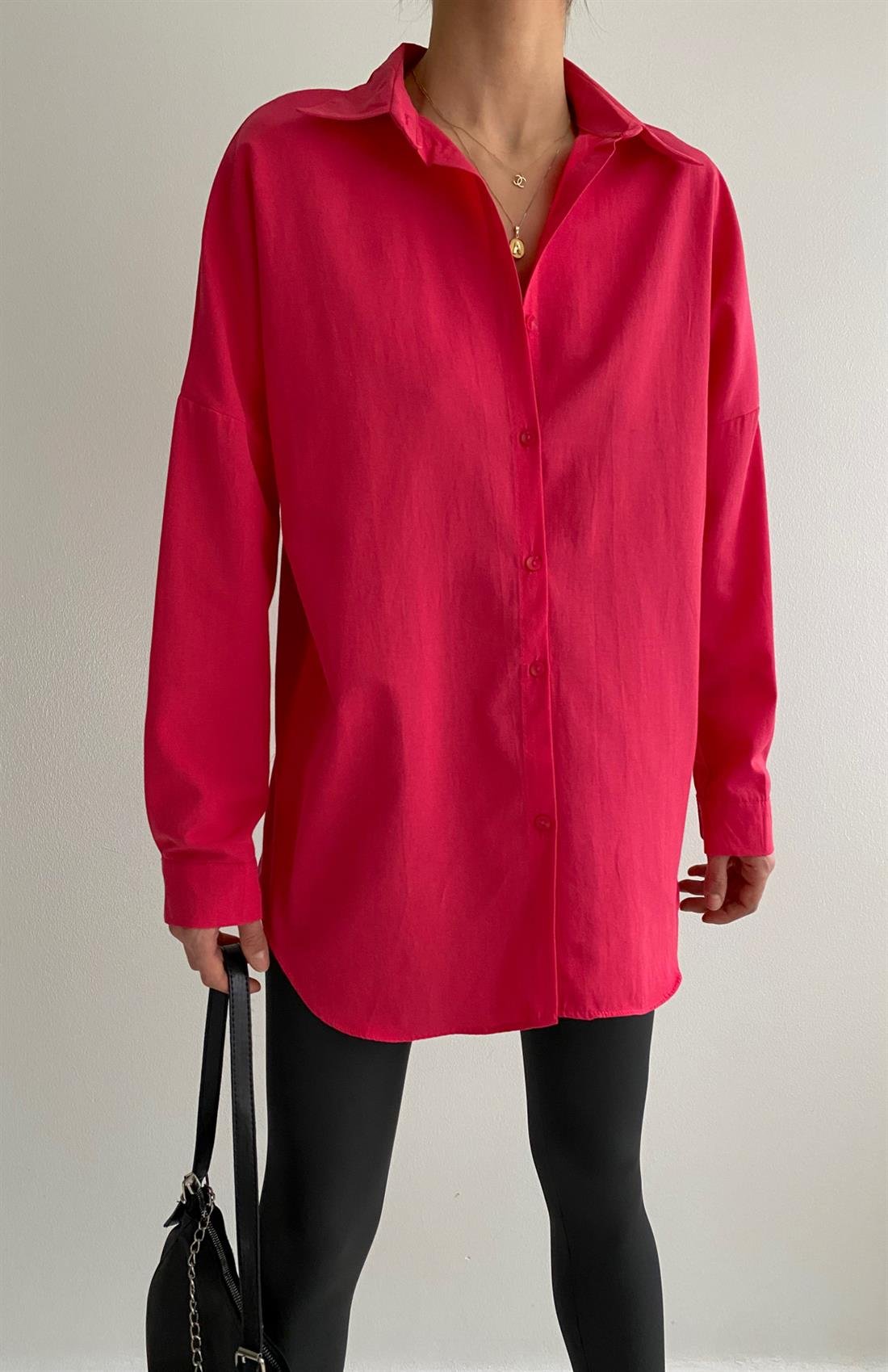 Cepsiz Basıc Gömlek FUŞYA