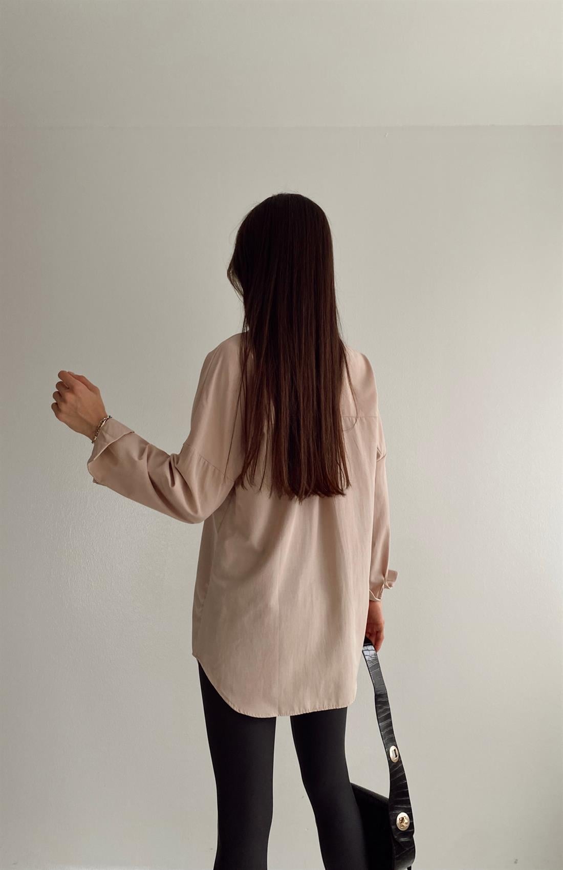 Cepsiz Basıc Gömlek TAŞ