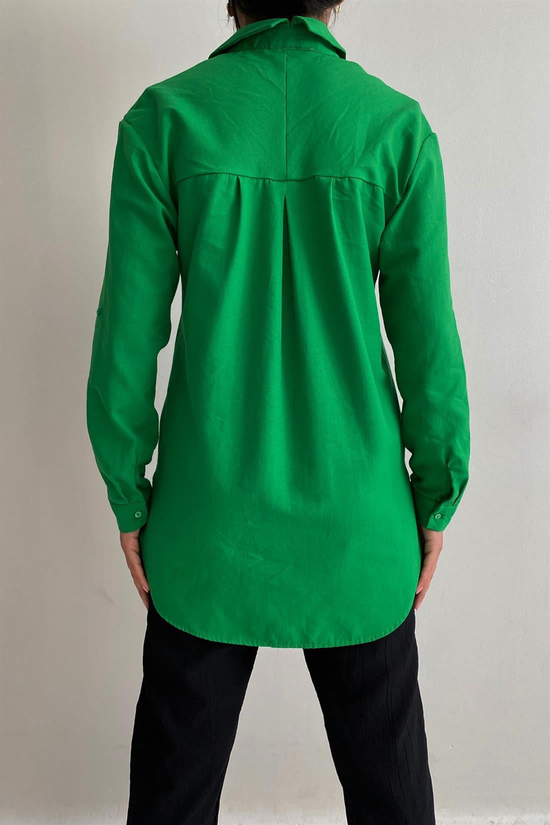 Şamre Basıc Gömlek YEŞİL