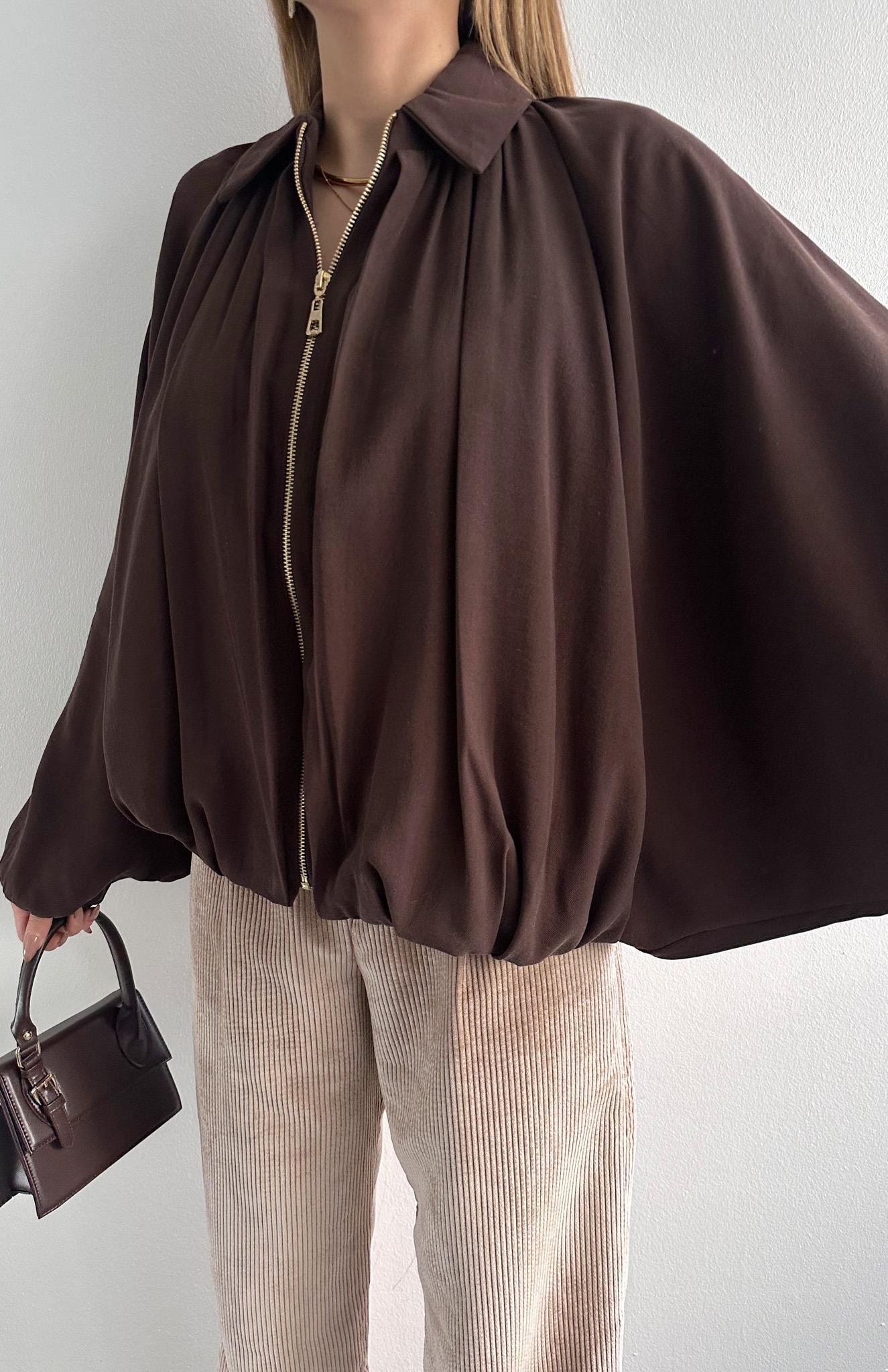 Yarasa Panço Gömlek KAHVERENGİ