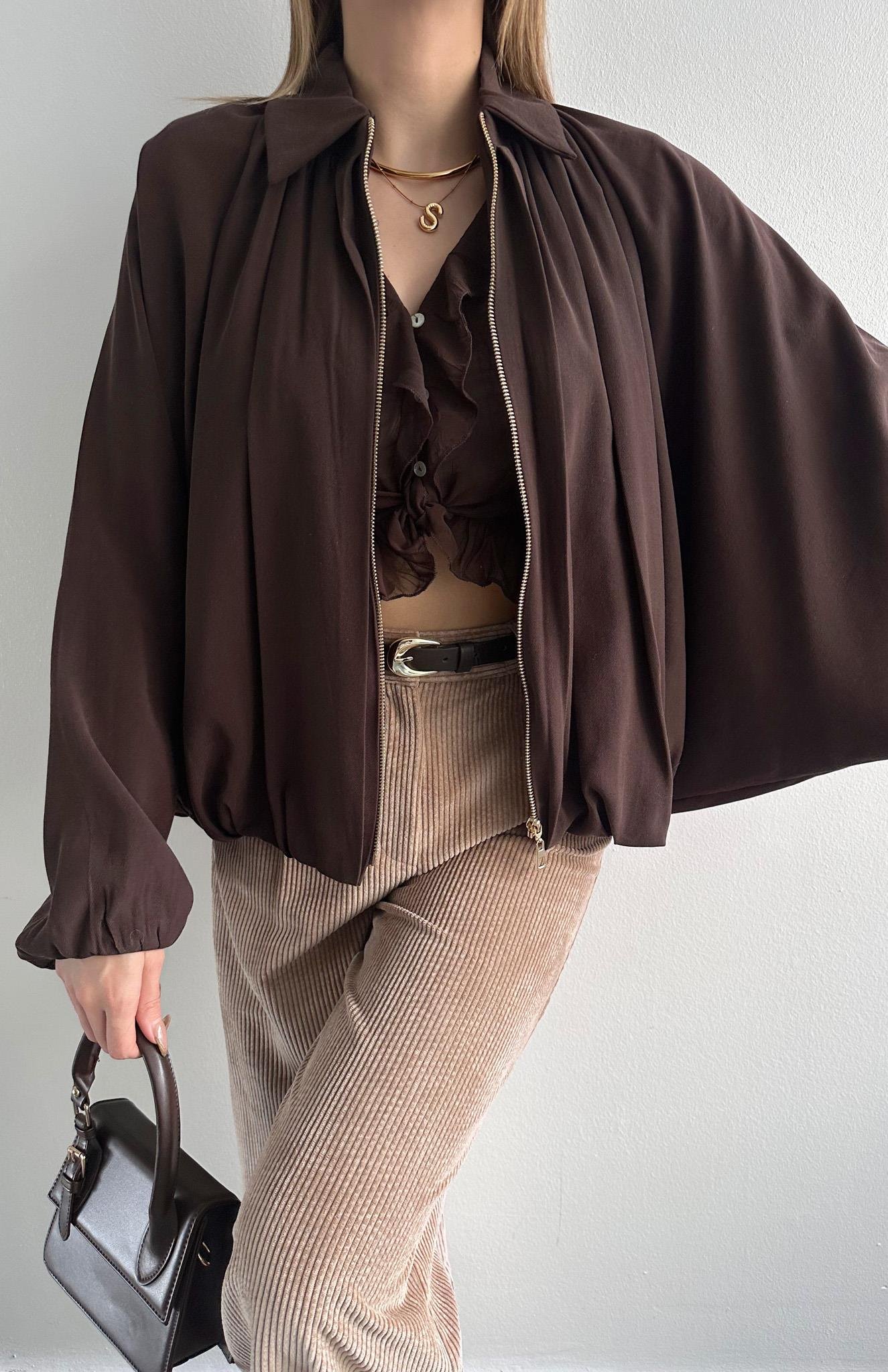 Yarasa Panço Gömlek KAHVERENGİ