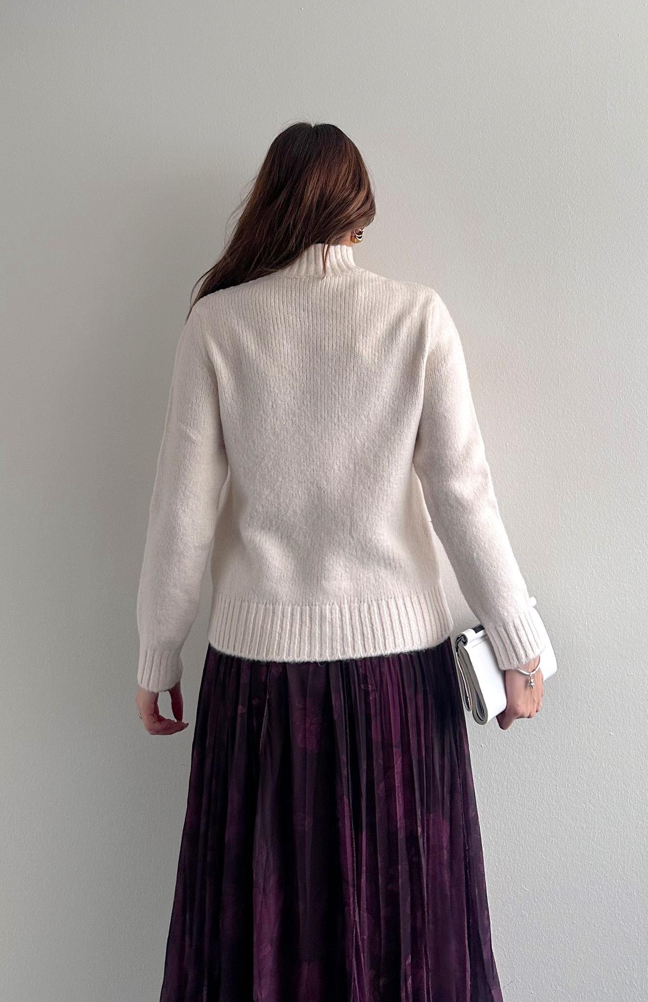 Boğazli Hırka KREM