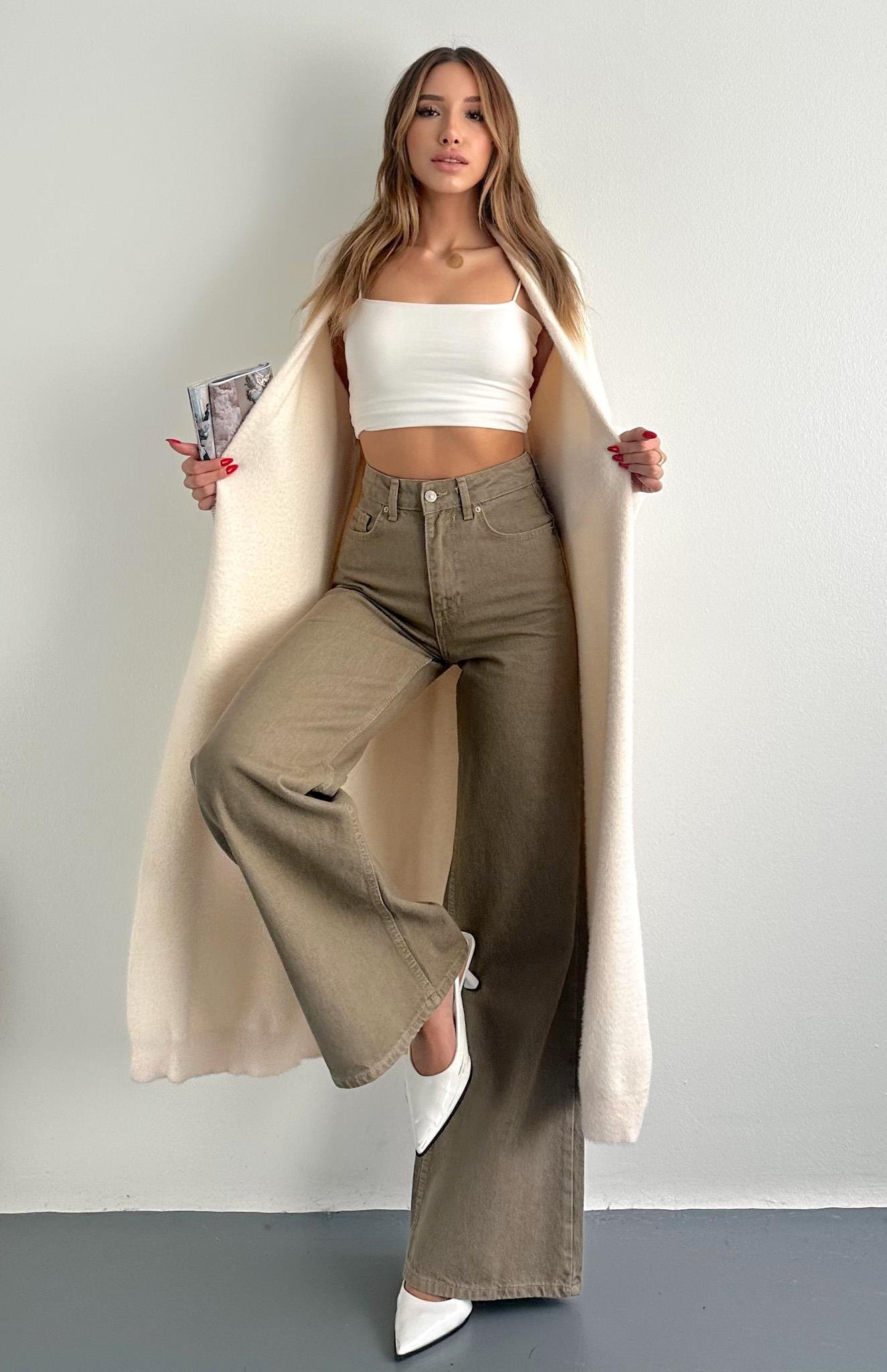 Boydan Triko Hırka KREM