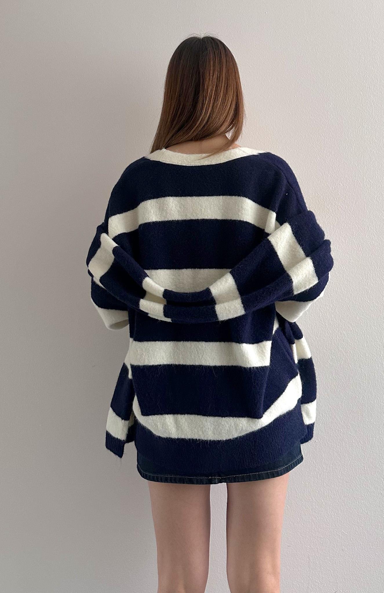 Hırka Atkı Kombin Triko LACİVERT