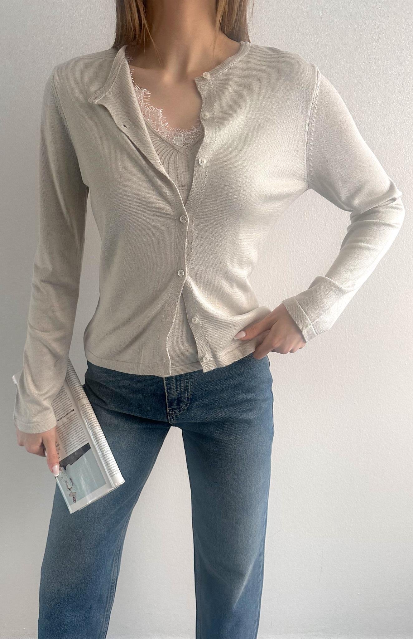 Kombine Dantel Hırka TAŞ