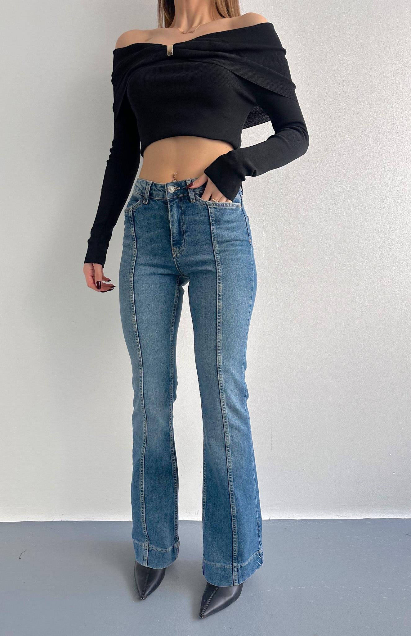 Ön Parçali Bootcut Pantolon TİNT