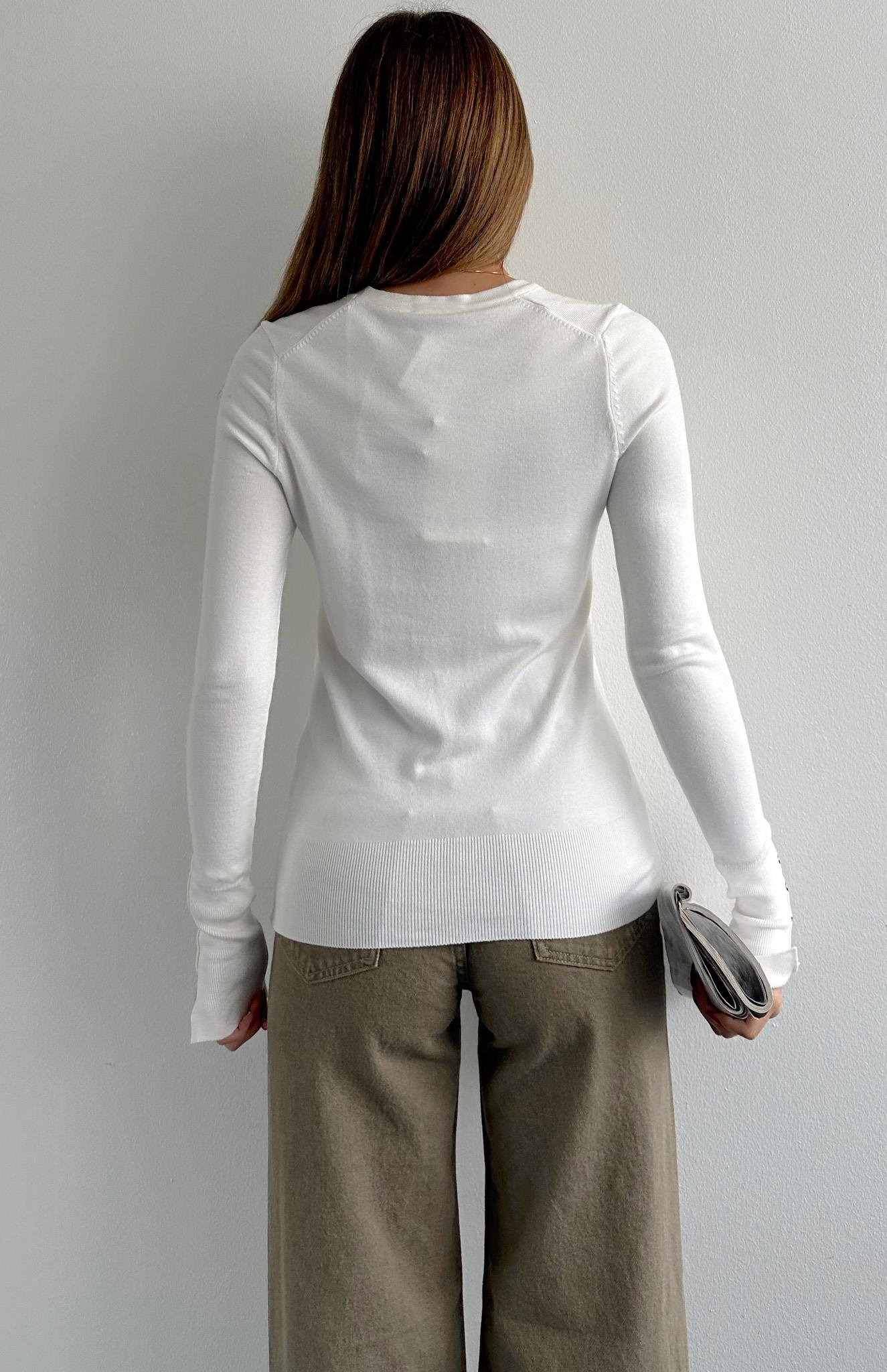 Bisiklet Yaka Kol Ortasi Droplu Kazak EKRU