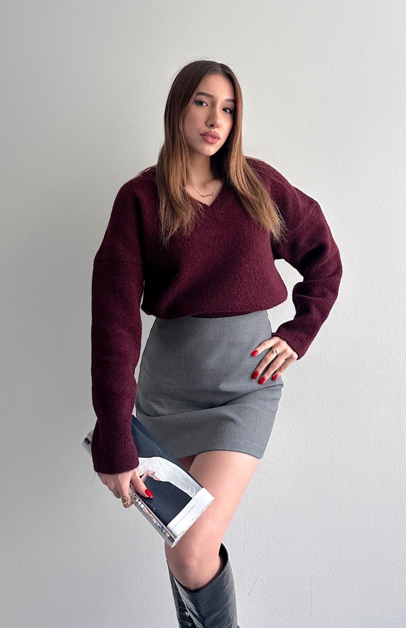 V Yaka Yumuşak Dokulu Kazak MÜRDÜM