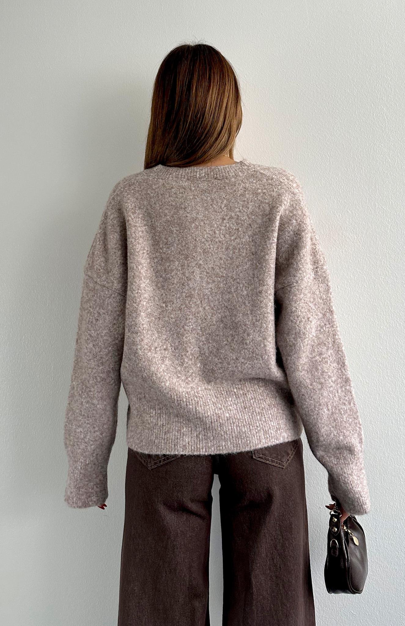 V Yaka Yumuşak Dokulu Kazak VİZON