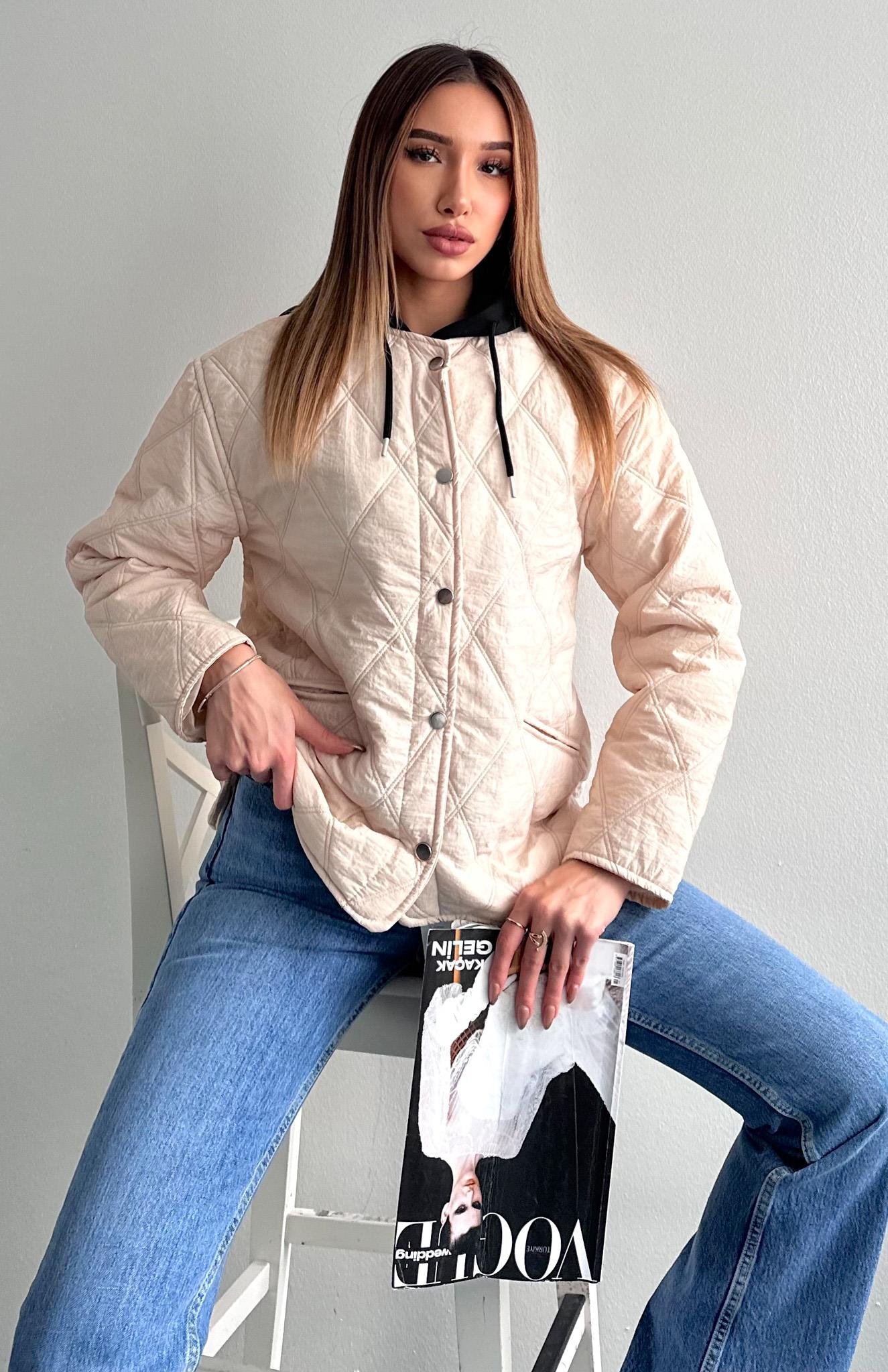 Baklava Desen Kapitone Mont TAŞ