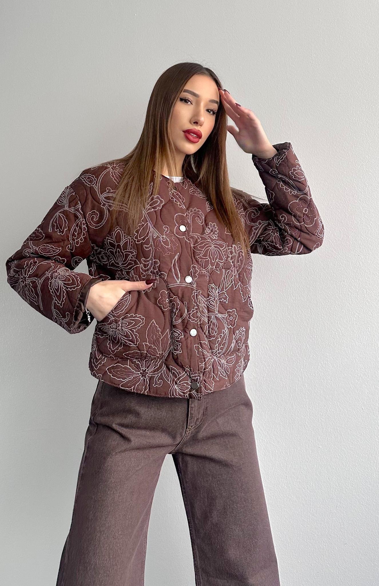 Desenli Mont KAHVERENGİ