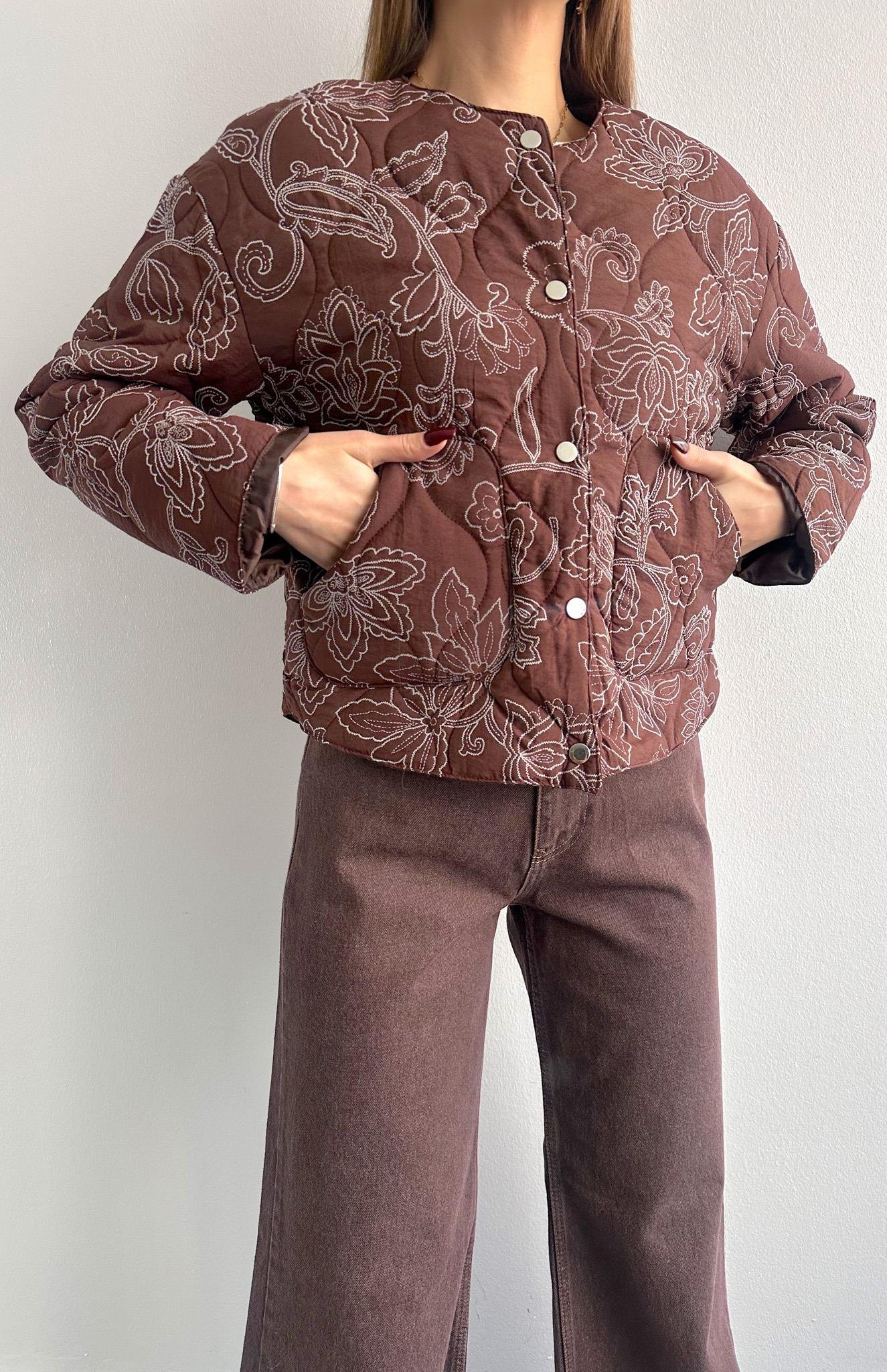 Desenli Mont KAHVERENGİ