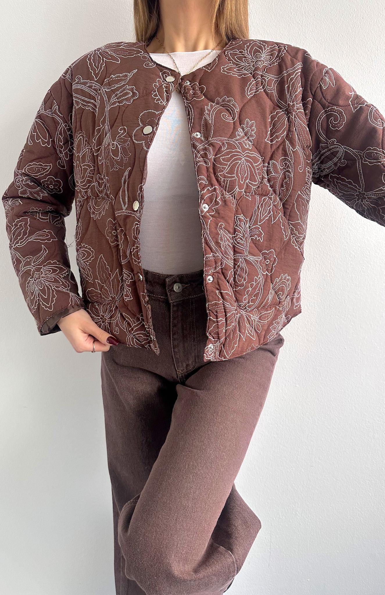 Desenli Mont KAHVERENGİ