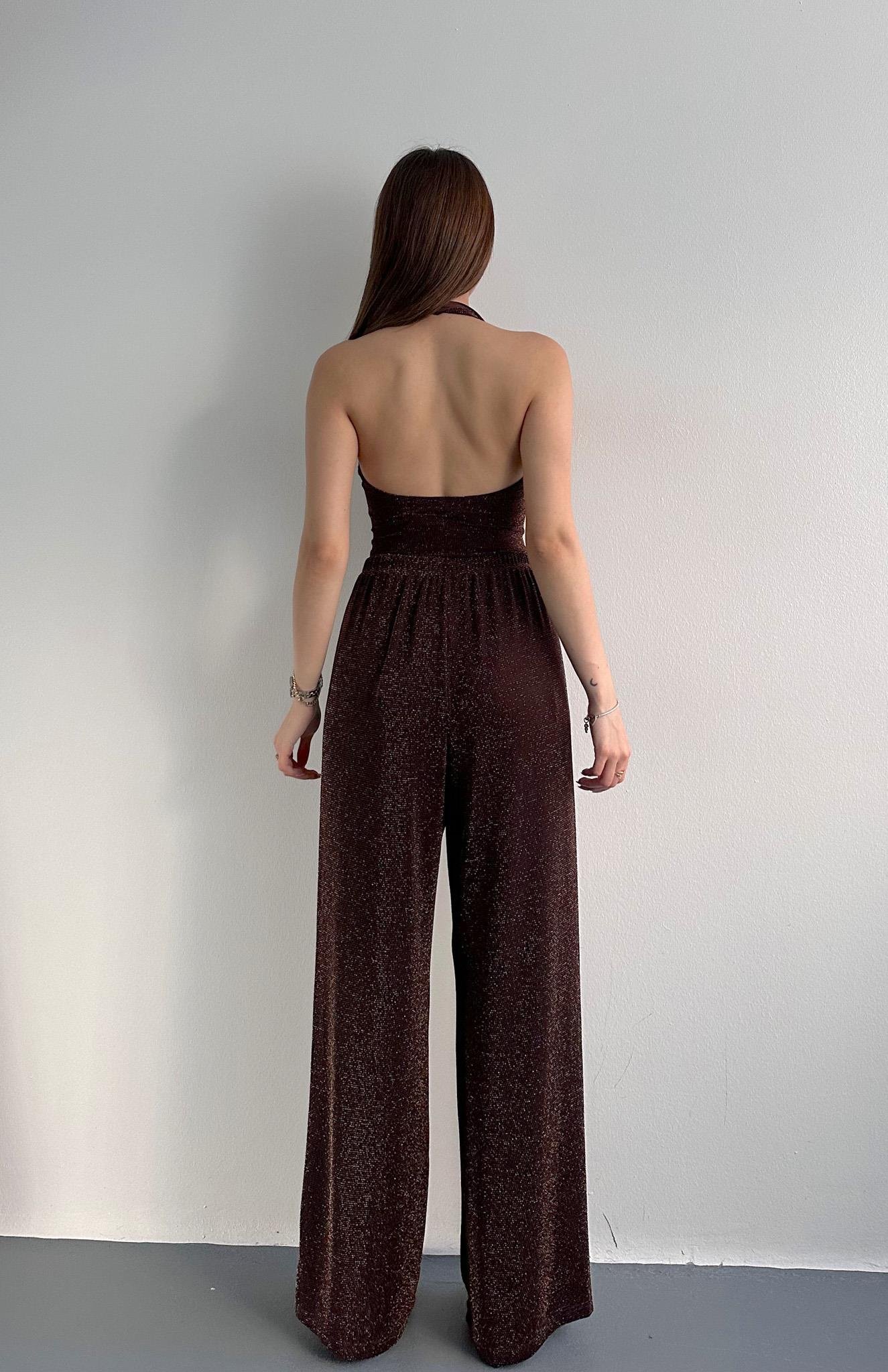 Beli Lastikli Pantolon KAHVERENGİ