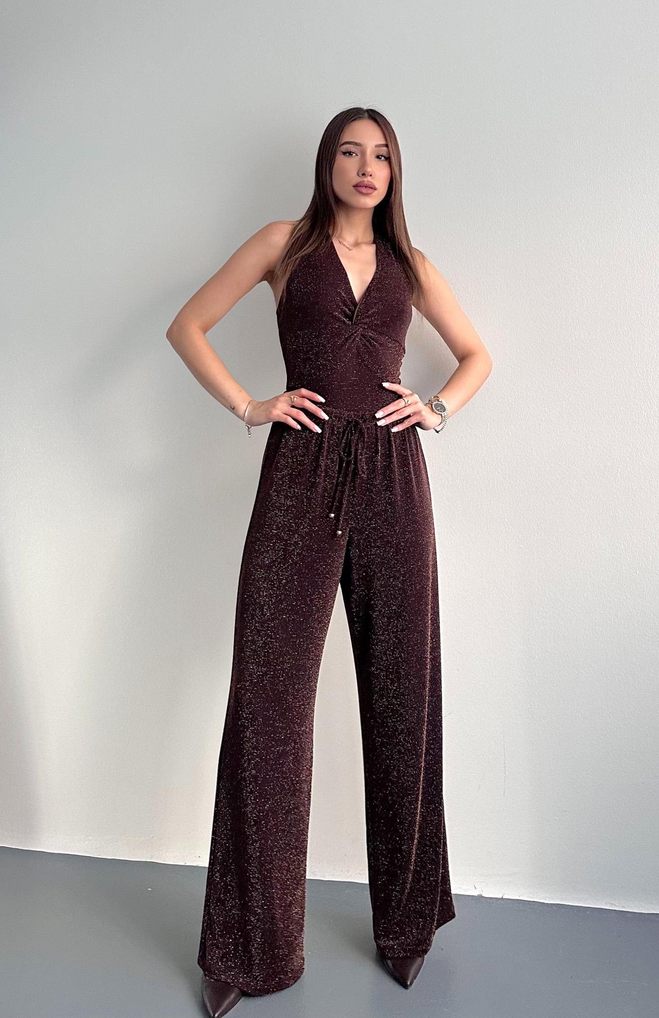 Beli Lastikli Pantolon KAHVERENGİ