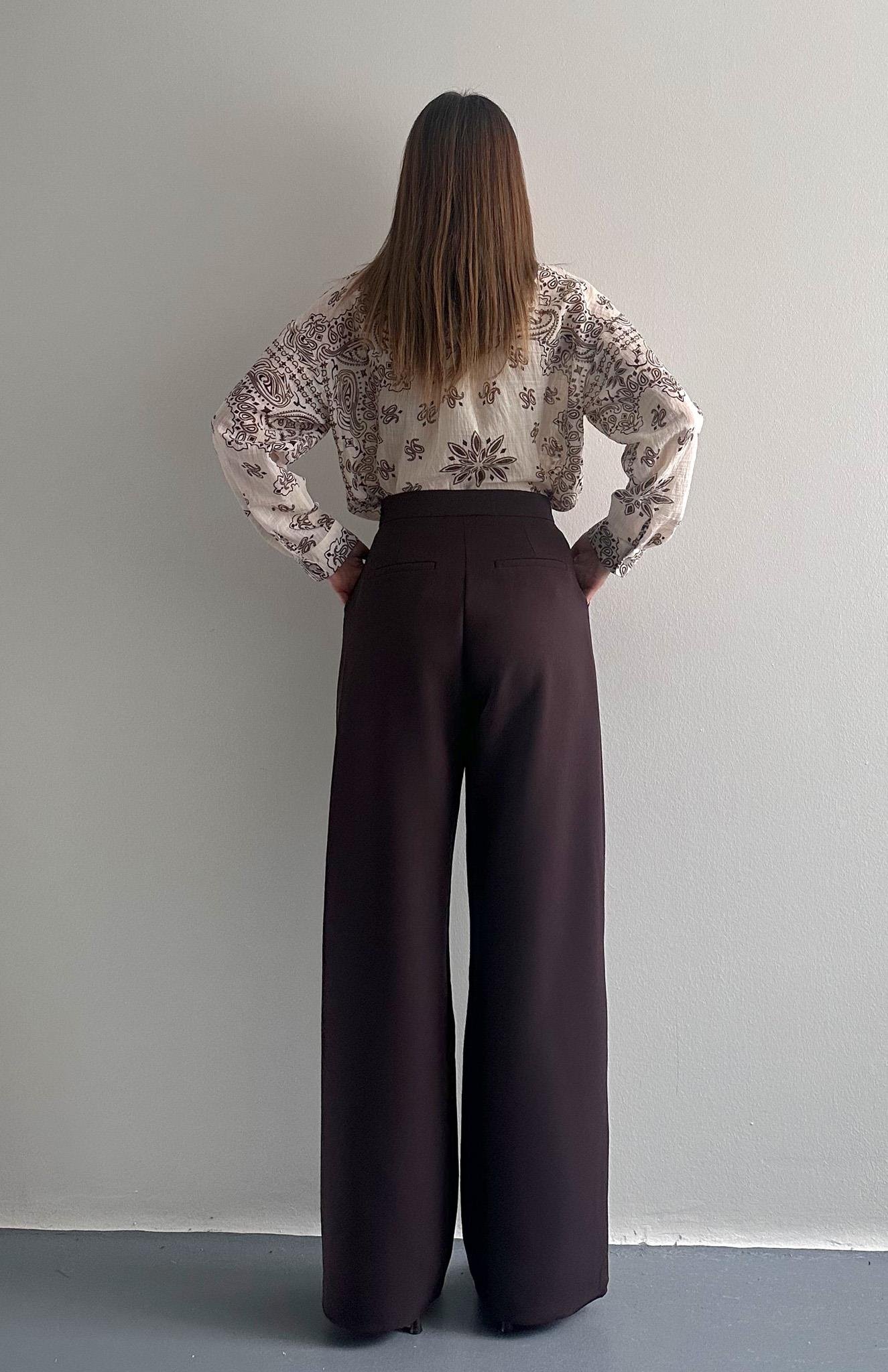 Bol Paça Pantolon KOYU KAHVE