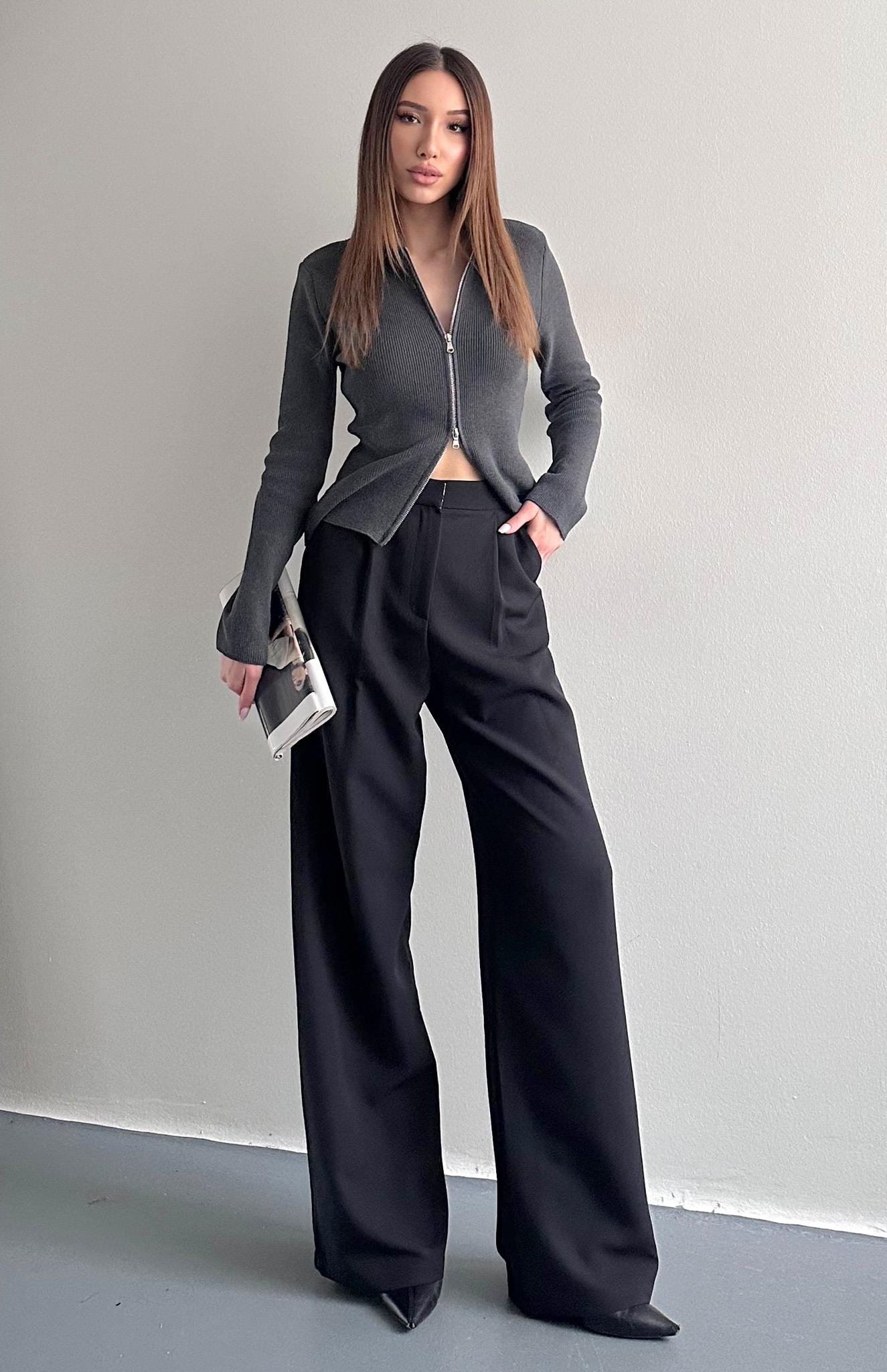 Bol Paça Pantolon SİYAH