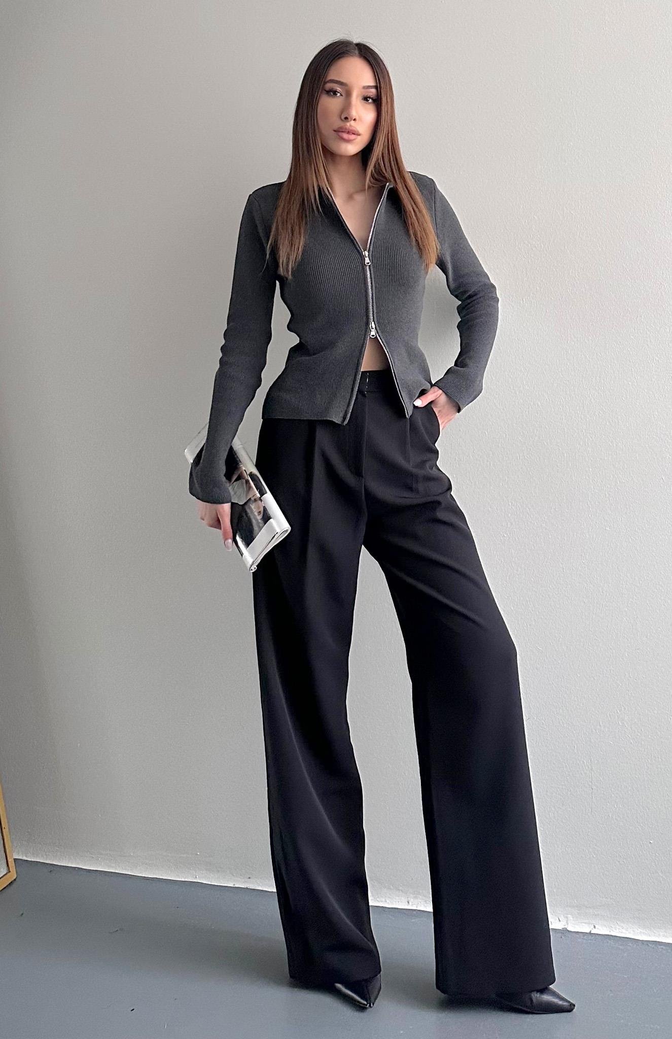 Bol Paça Pantolon SİYAH