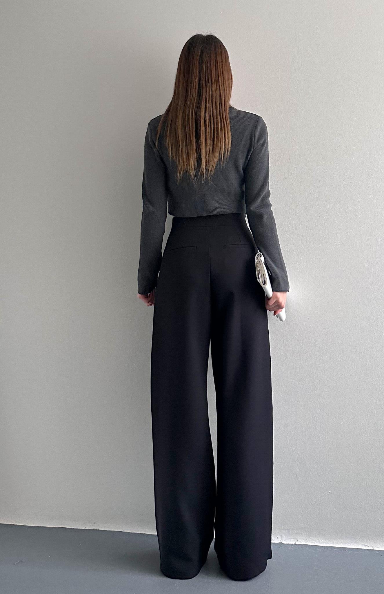 Bol Paça Pantolon SİYAH