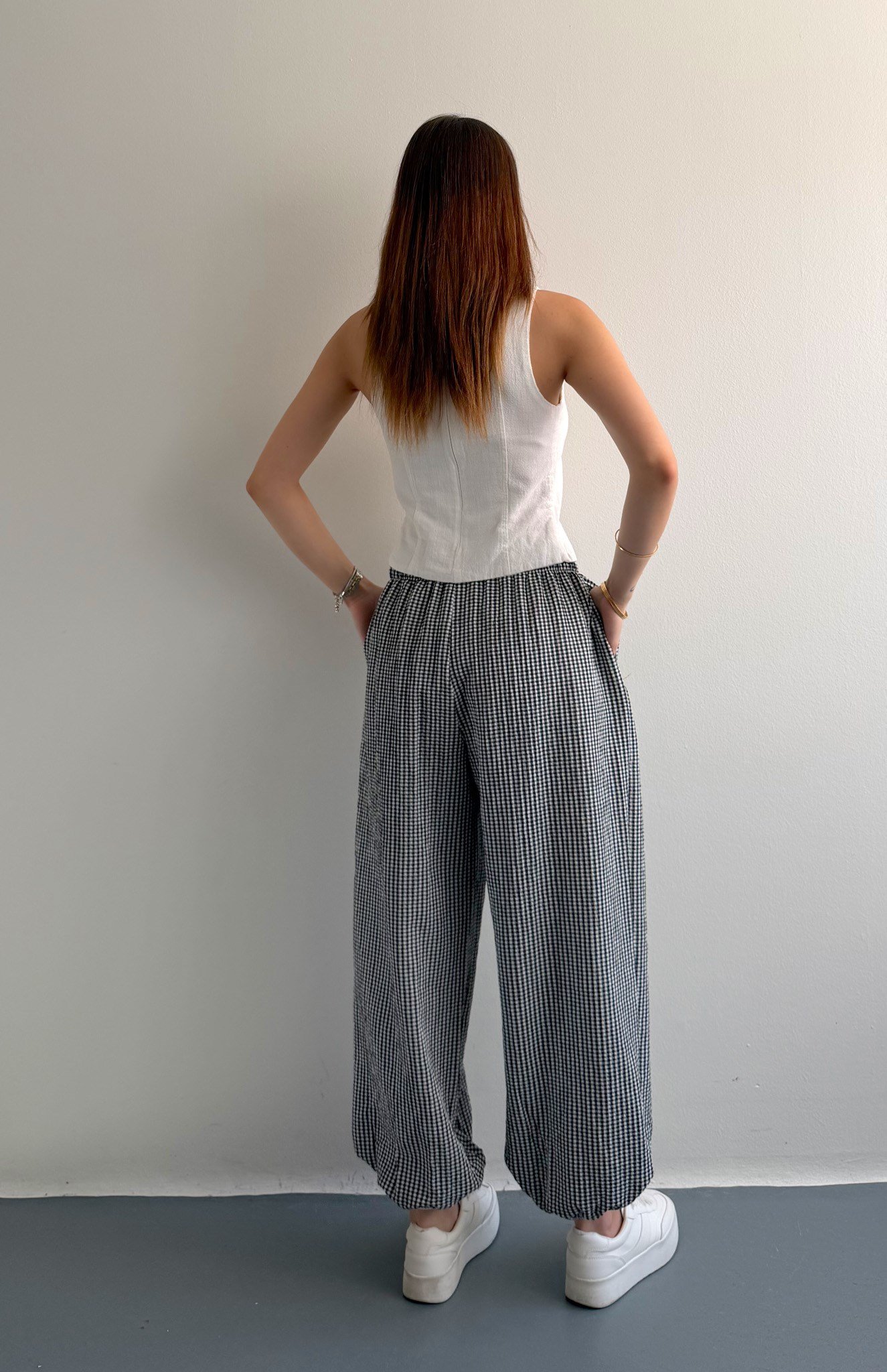 Ekose Pantolon SİYAH
