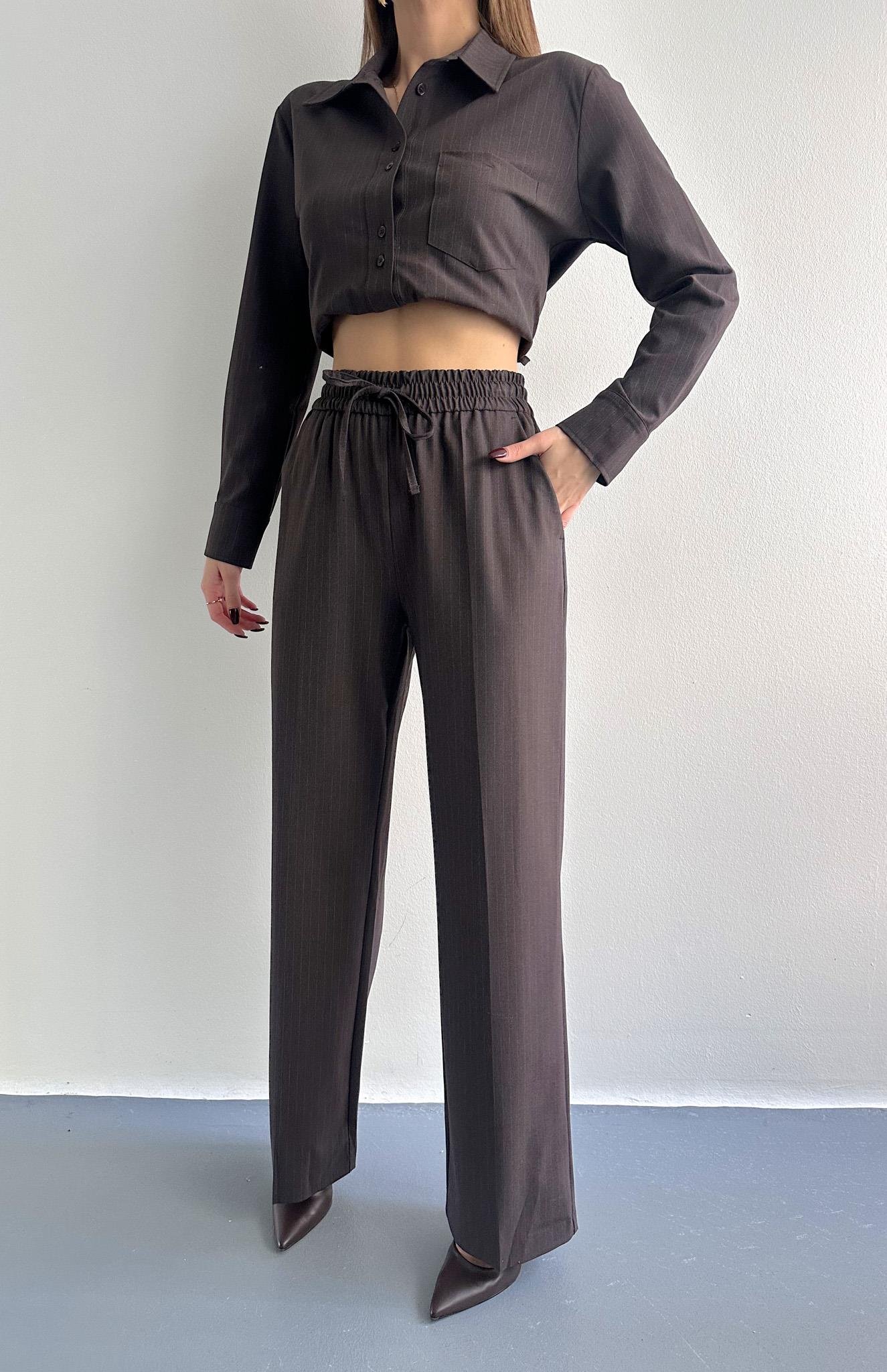 Pijama Pantolon KOYU KAHVE