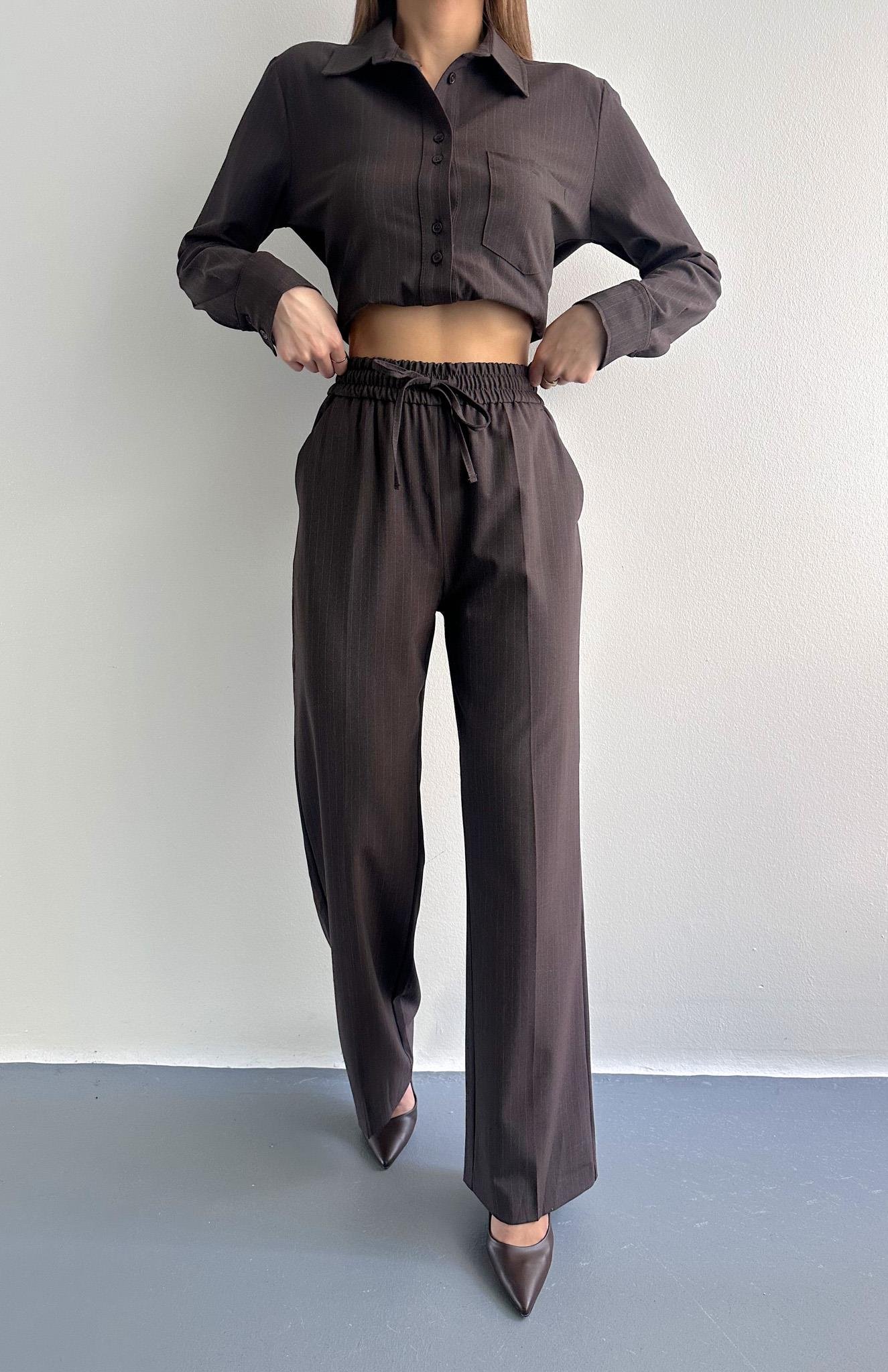 Pijama Pantolon KOYU KAHVE