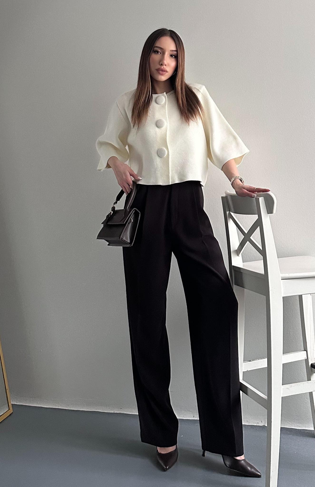 Yüksek Bel Pantolon SİYAH