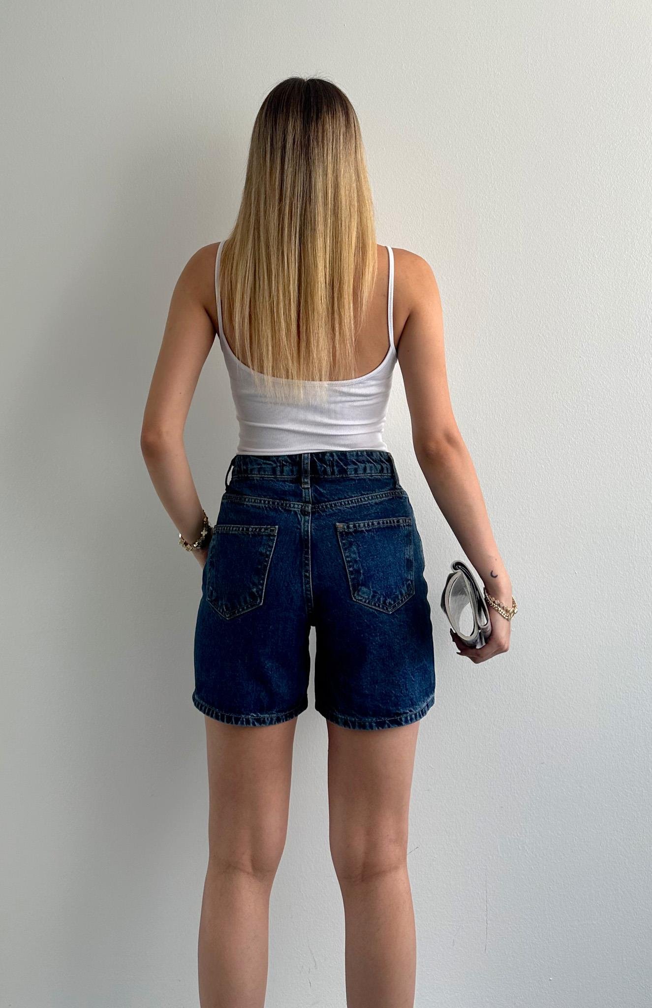 Basic Orto Boy Kot Şort MAVİ