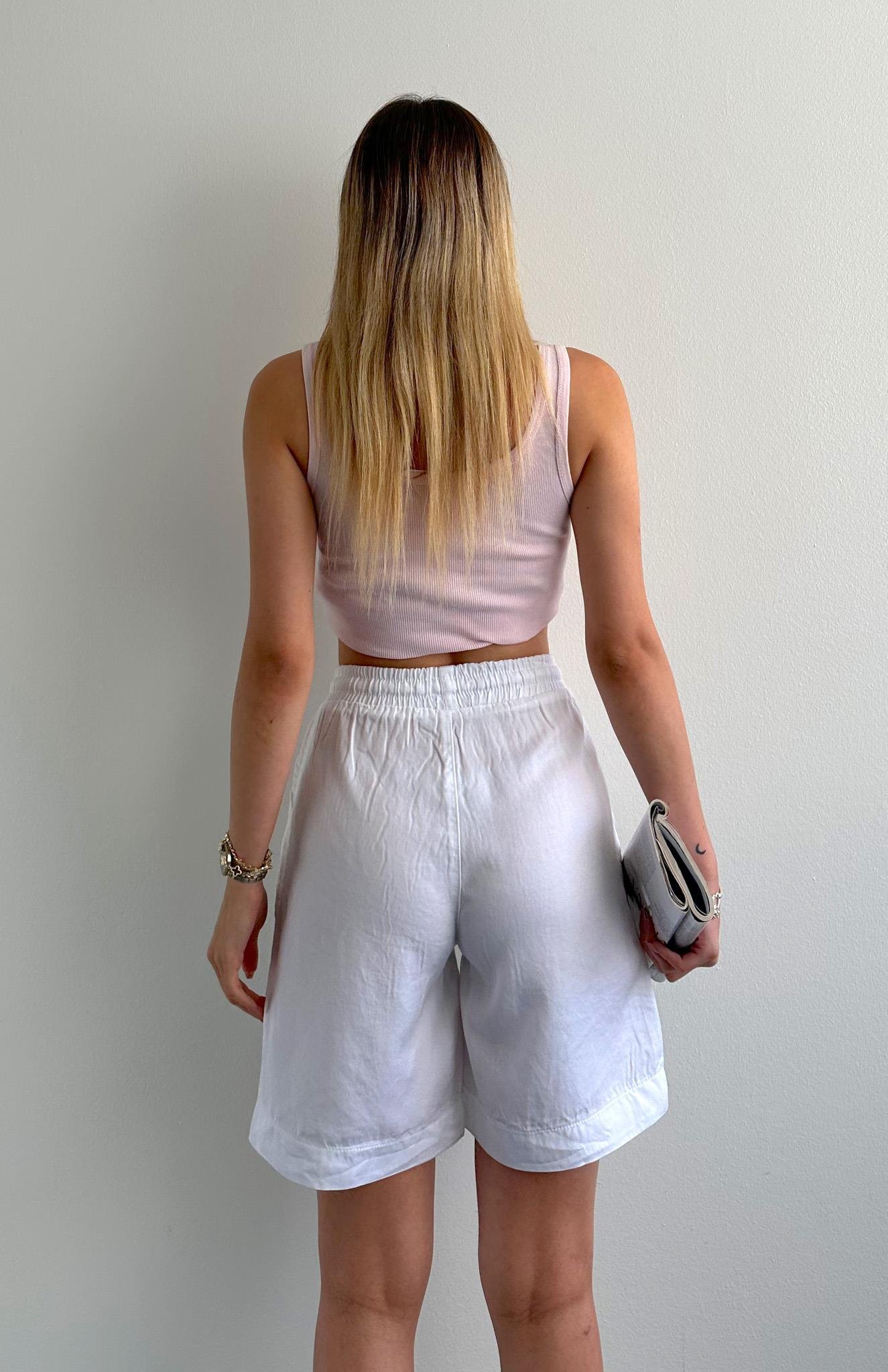 Bermuda Şort BEYAZ