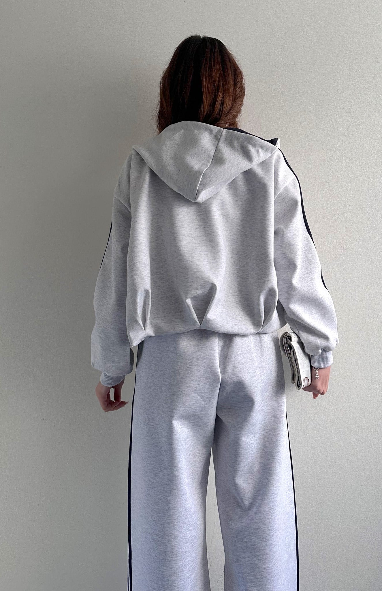 Biye Detaylı Sweatshırt GRİ