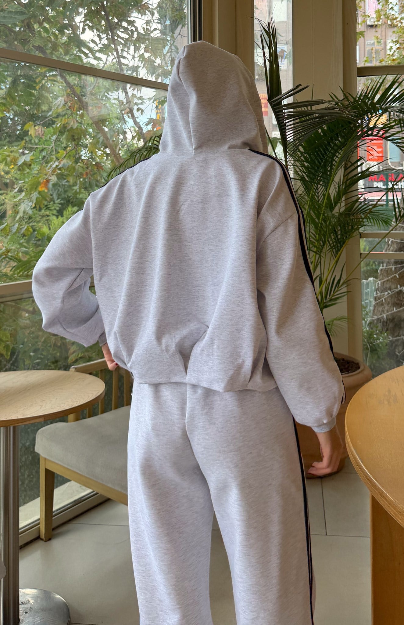 Biye Detaylı Sweatshırt GRİ