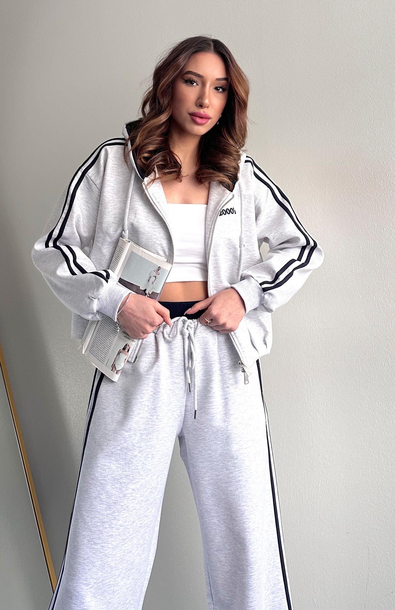 Biye Detaylı Sweatshırt GRİ