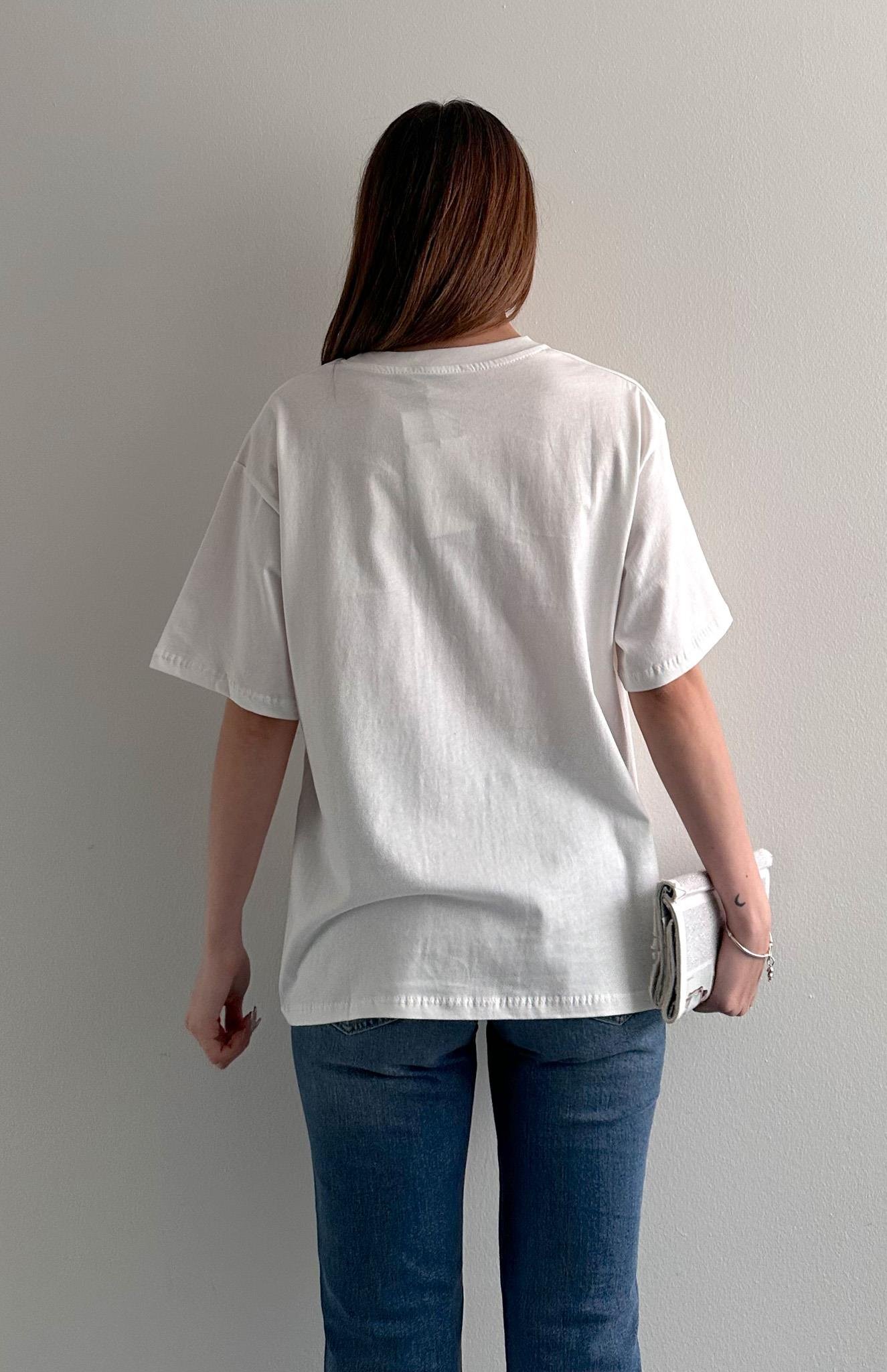 Adam Baskılı Tshırt EKRU