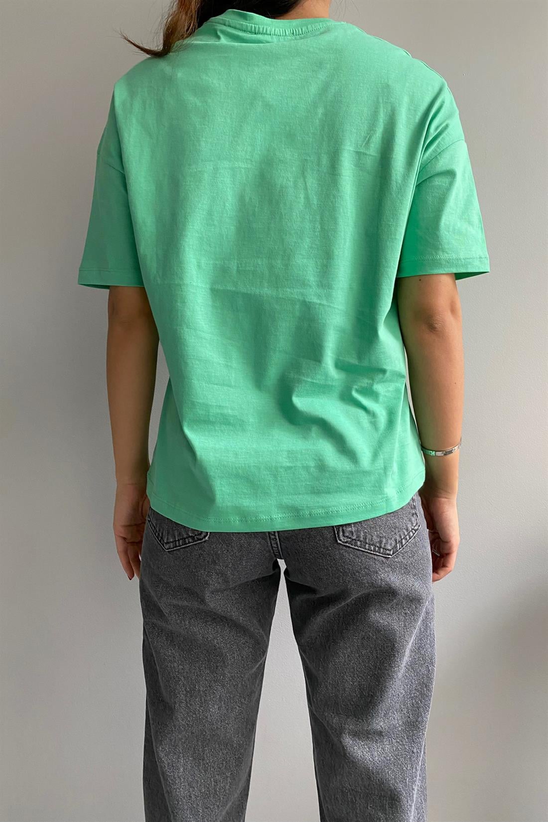 Basic Tshırt A.YEŞİL