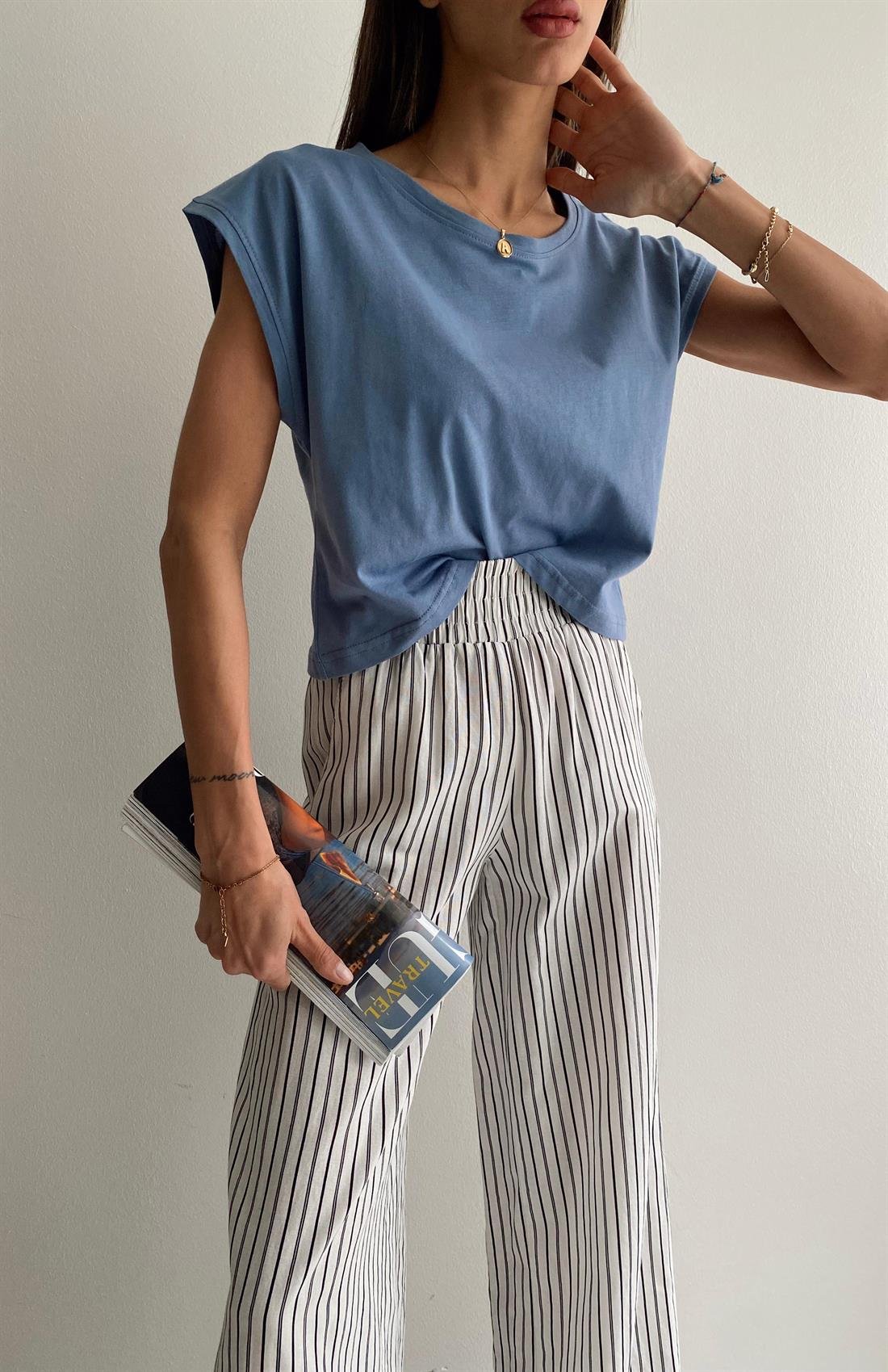 Basıc Tshıt İNDİGO