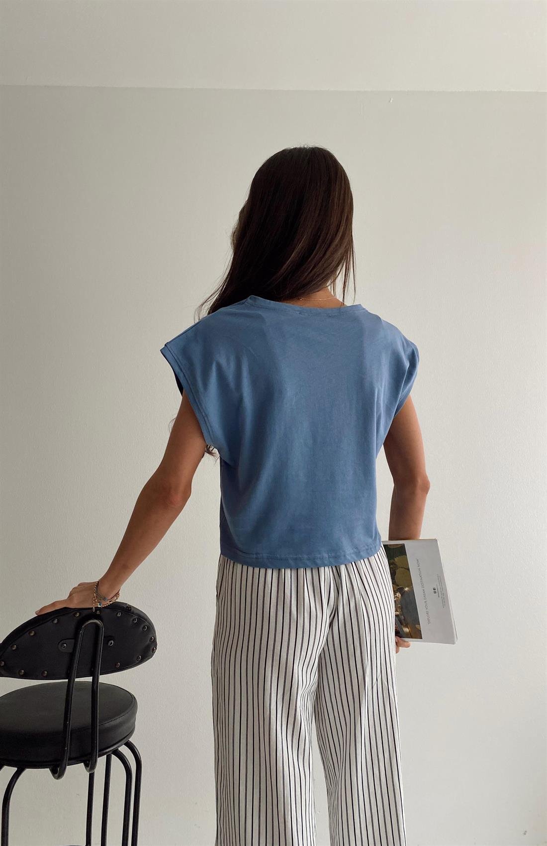 Basıc Tshıt İNDİGO