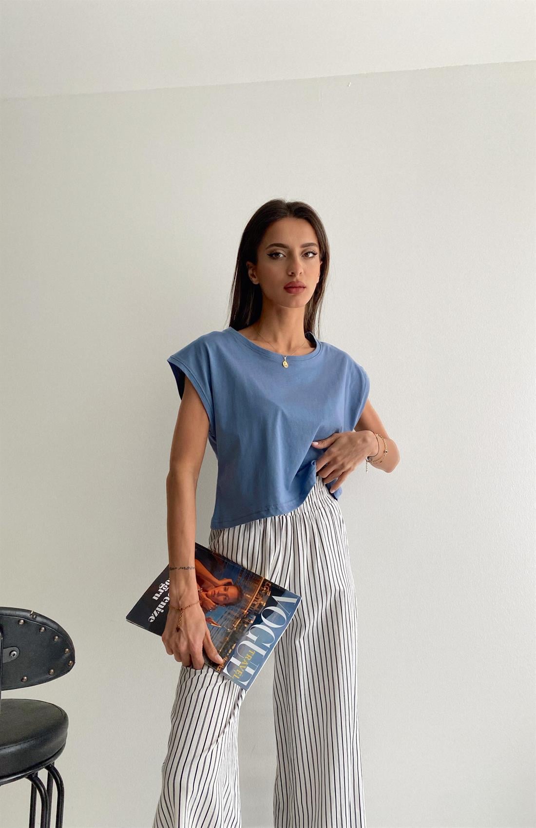 Basıc Tshıt İNDİGO