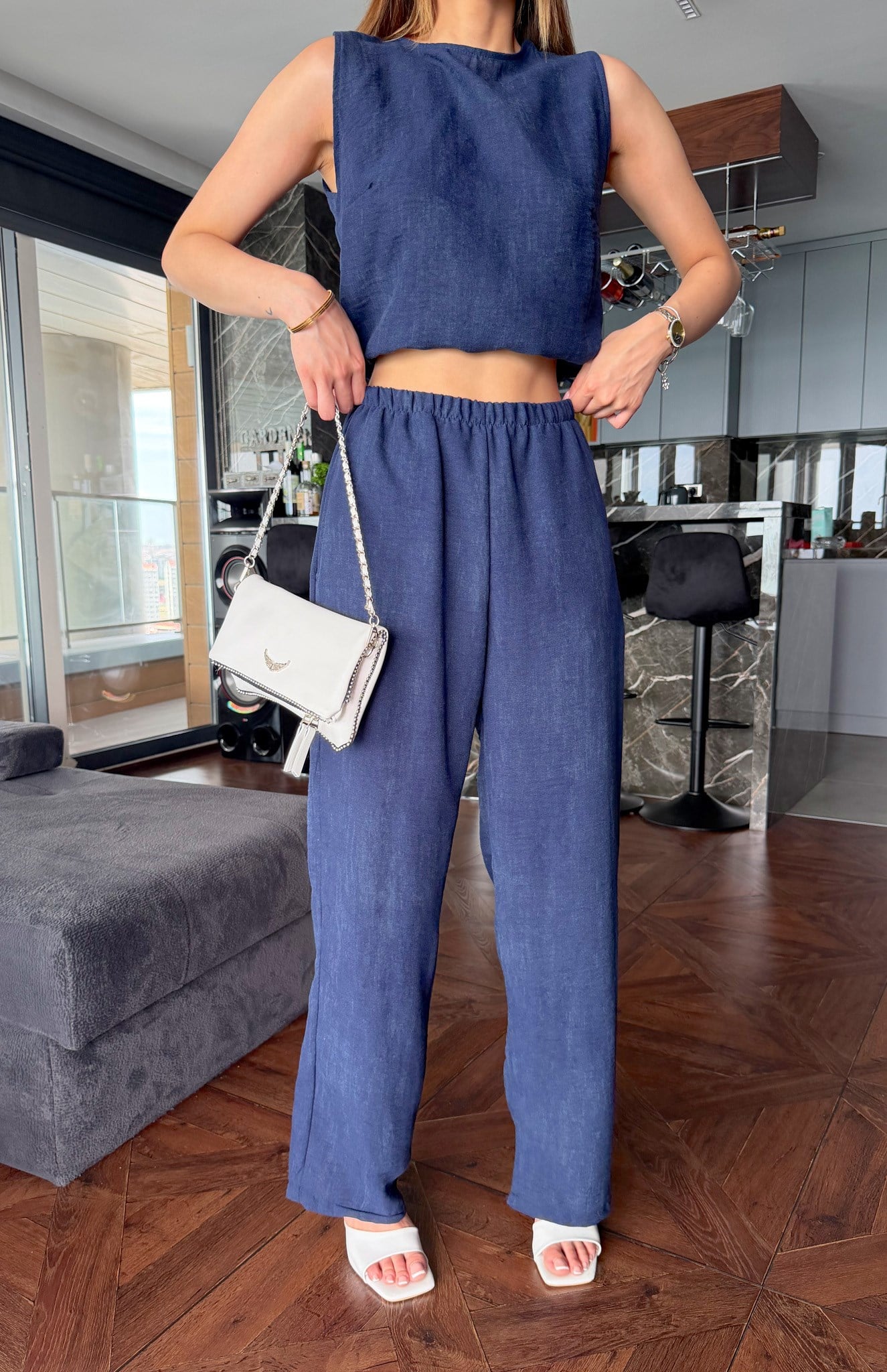 Bluz Pantolon Takım LACİVERT
