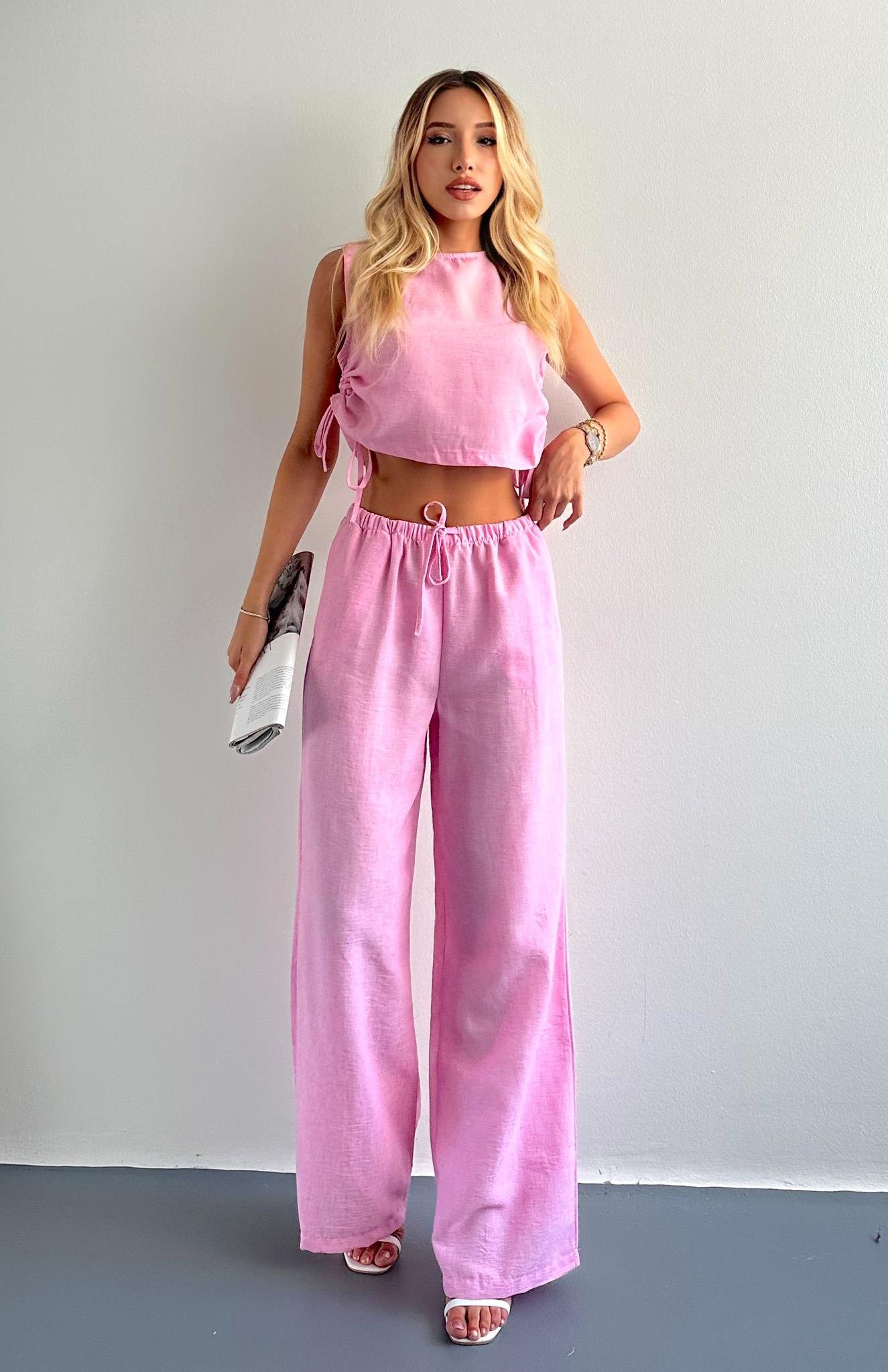 Bluz Pantolon Takım PEMBE