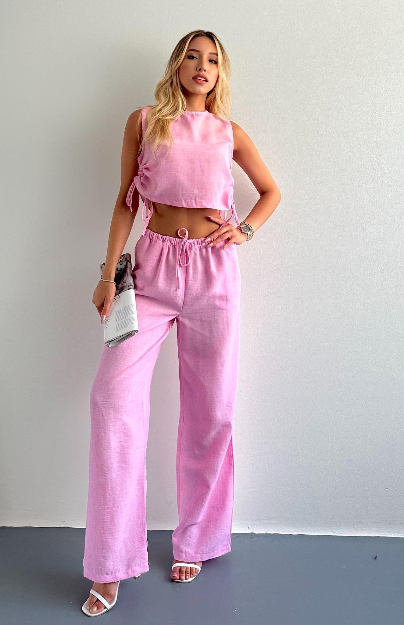 Bluz Pantolon Takım PEMBE