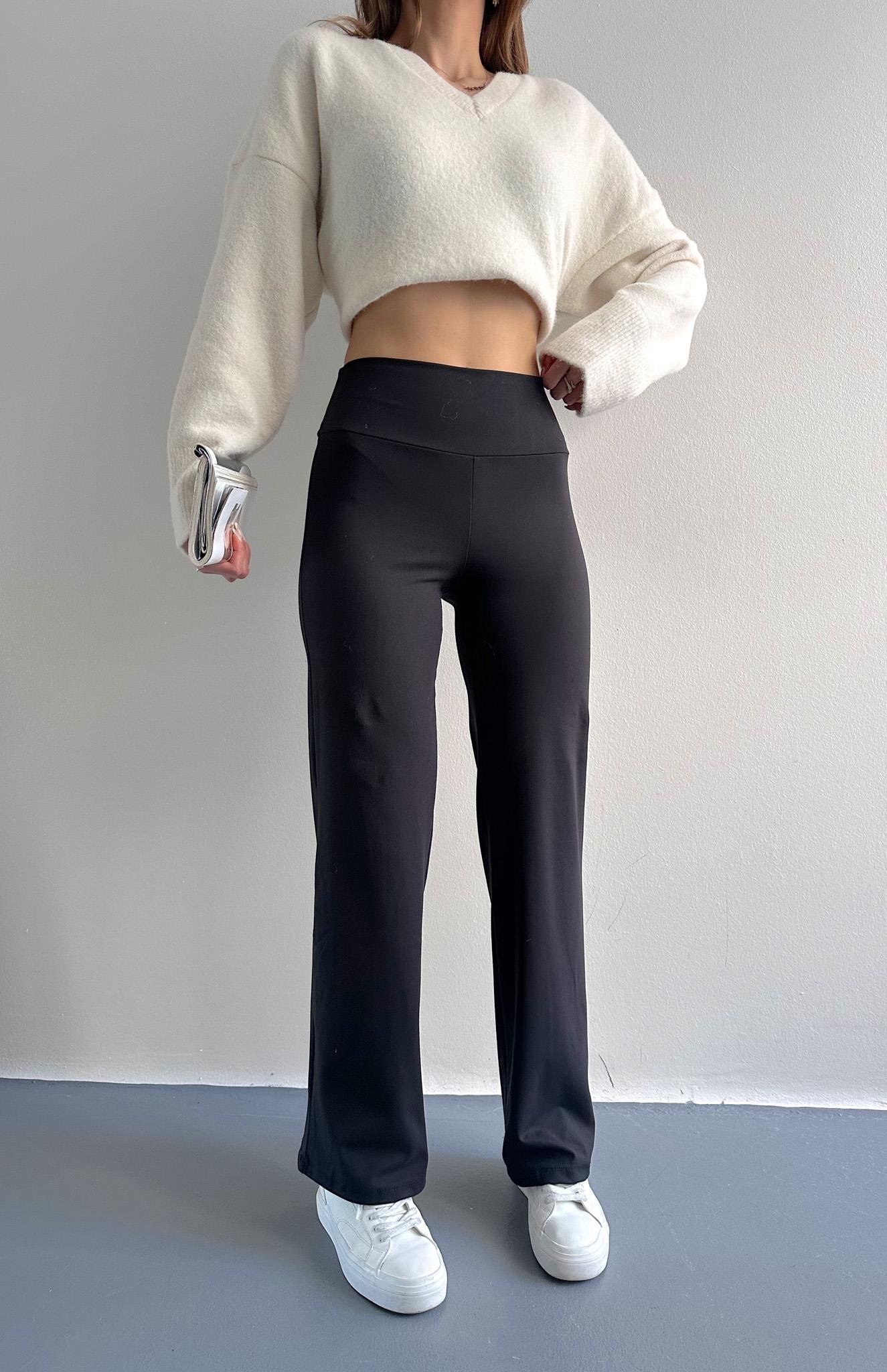 Oy Marka İspanyol Paça Tayt SİYAH